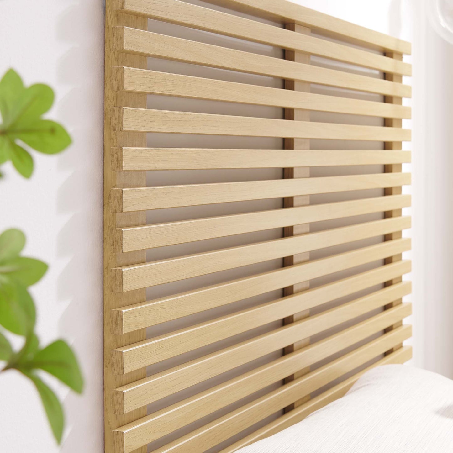 Render Wall Mount Twin Headboard by Modway Oak