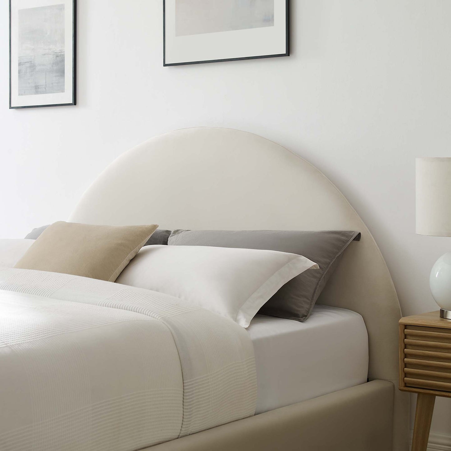 Resort Performance Velvet Arched Round Full Platform Bed by Modway MOD-7131-ALA