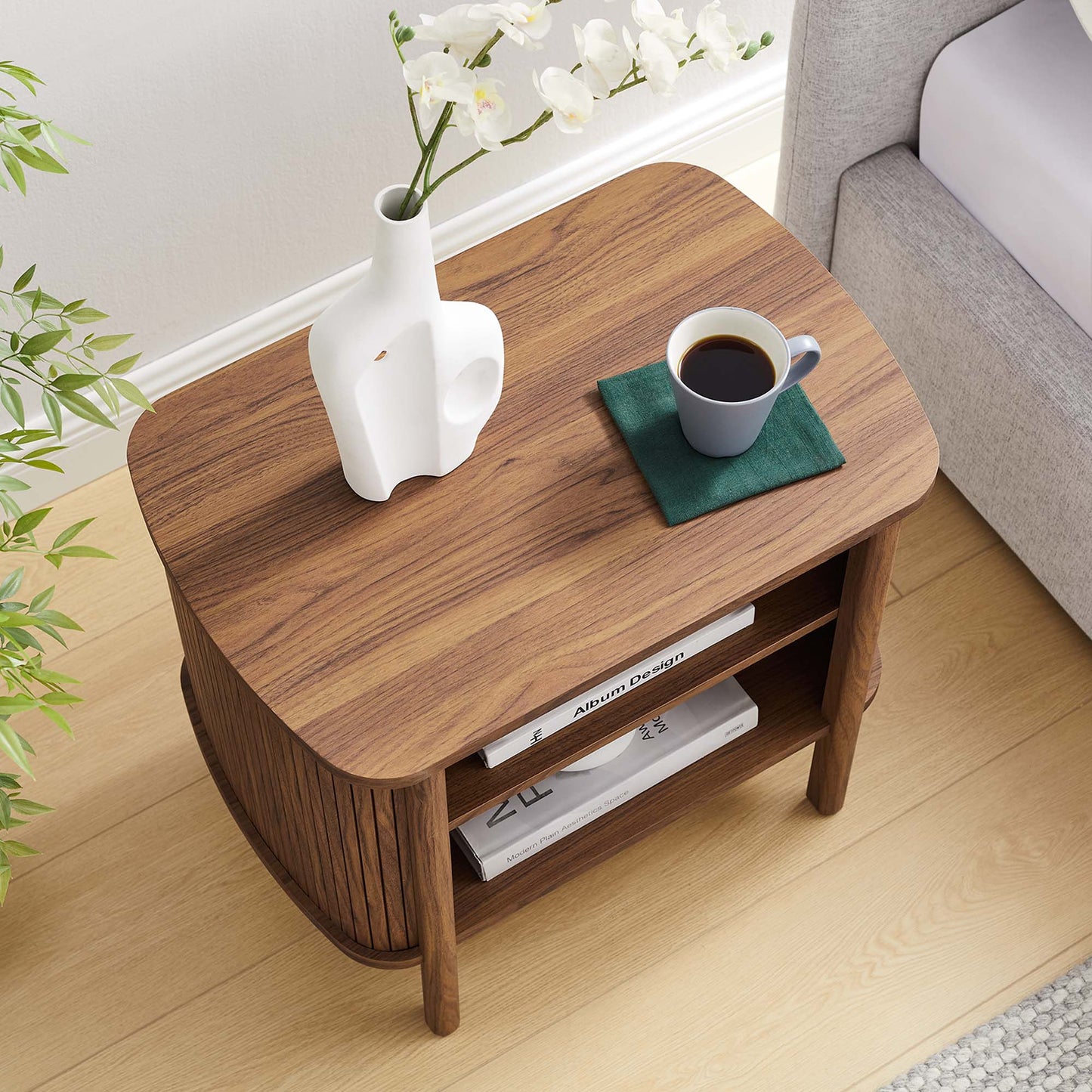 Cadence Open Nightstand by Modway MOD-7157-WAL