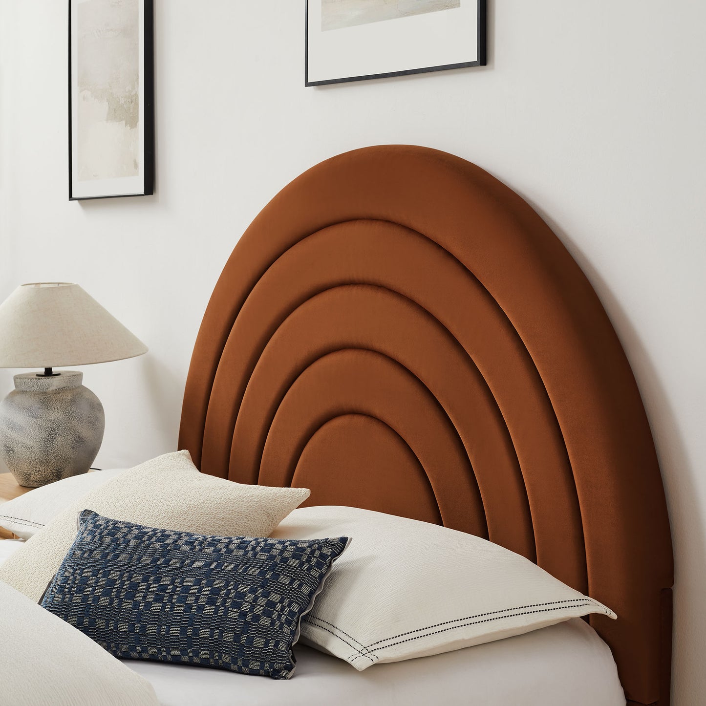 Solana Arched Performance Velvet Full Platform Bed by Modway MOD-7166-RUS