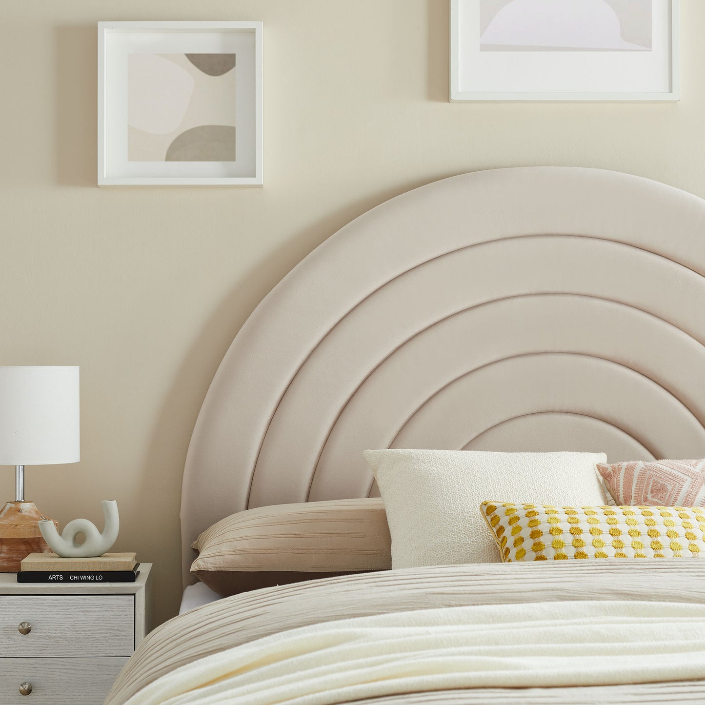 Solana Arched Performance Velvet Full Headboard by Modway MOD-7170-ALM