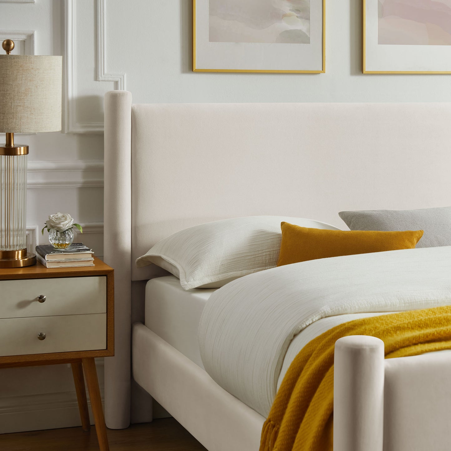 Rael Performance Velvet Full Platform Bed by Modway MOD-7174-ALA