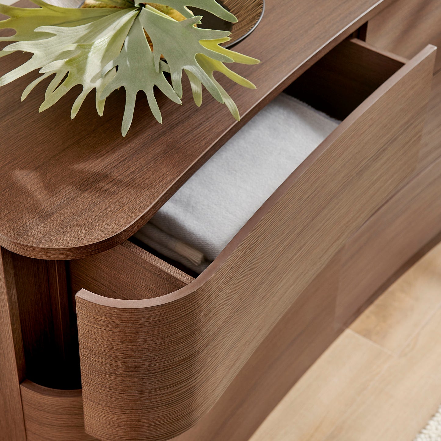 Mirae 6-Drawer Curved Dresser by Modway MOD-7229-BBO