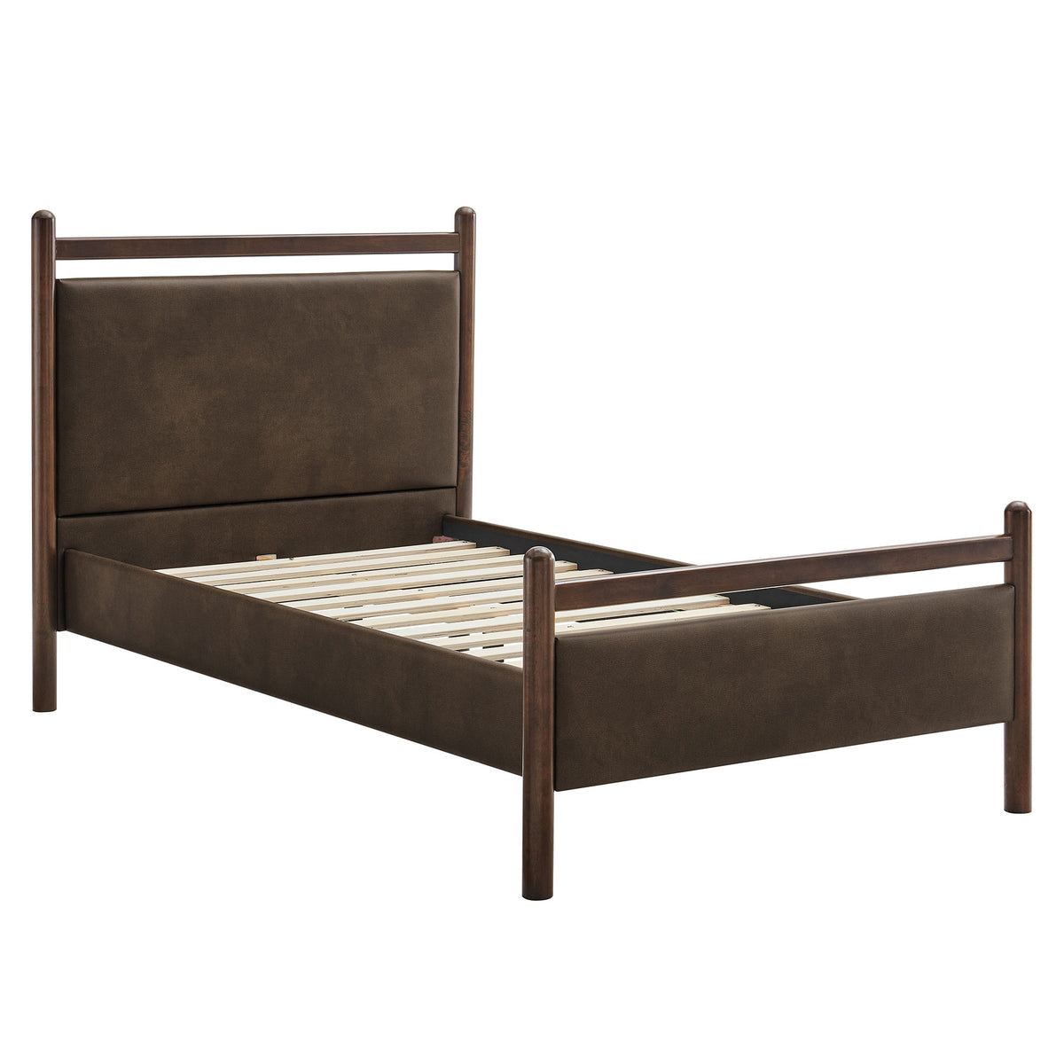 Ginny Twin Size Vegan Leather Platform Bed Frame by Modway