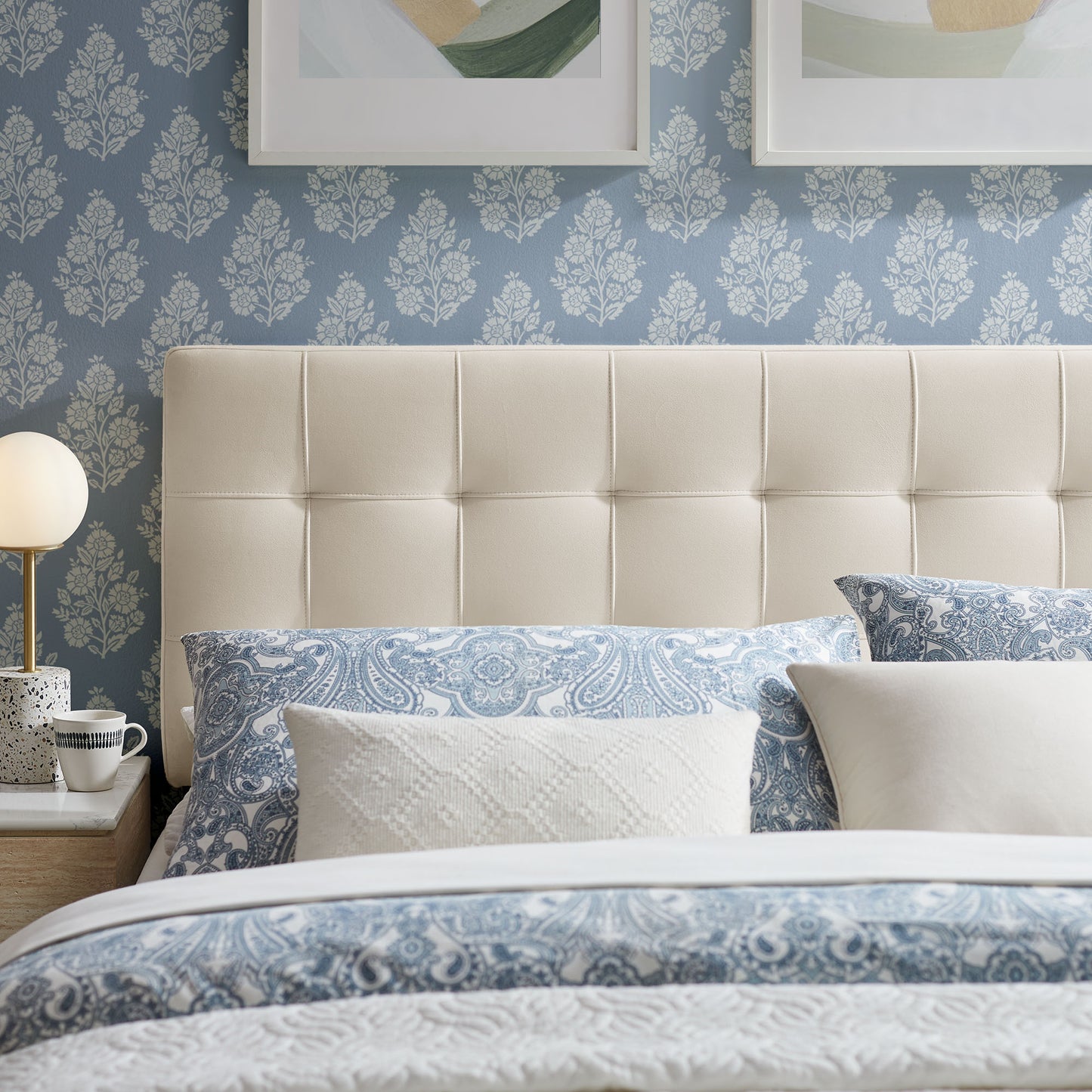 Lily Stain-Resistant Performance Velvet King Size Headboard by Modway