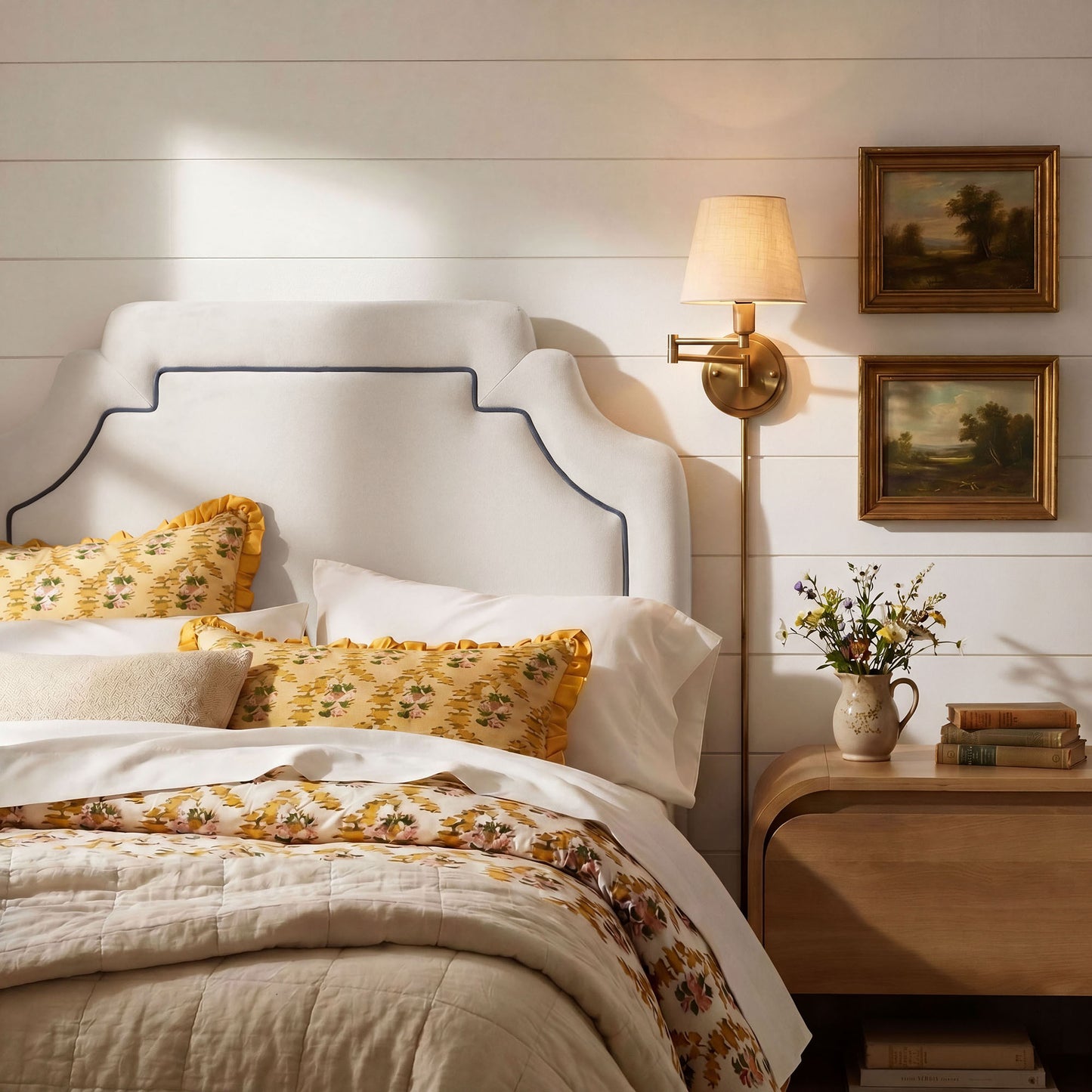 Magnolia Stain-Resistant Performance Velvet Twin Size Headboard by Modway