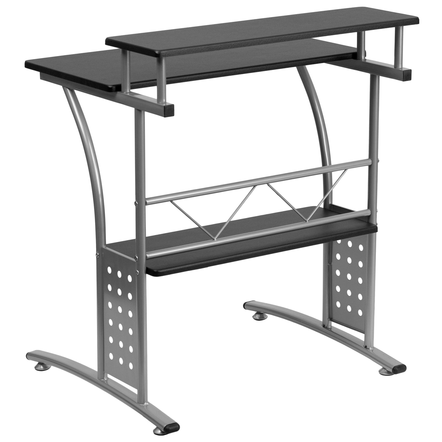 Clifton Black Computer Desk Black NAN-CLIFTON-BK-GG
