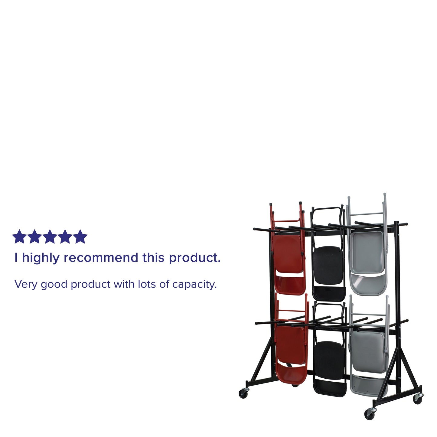 Pryor Hanging Folding Chair Truck Black