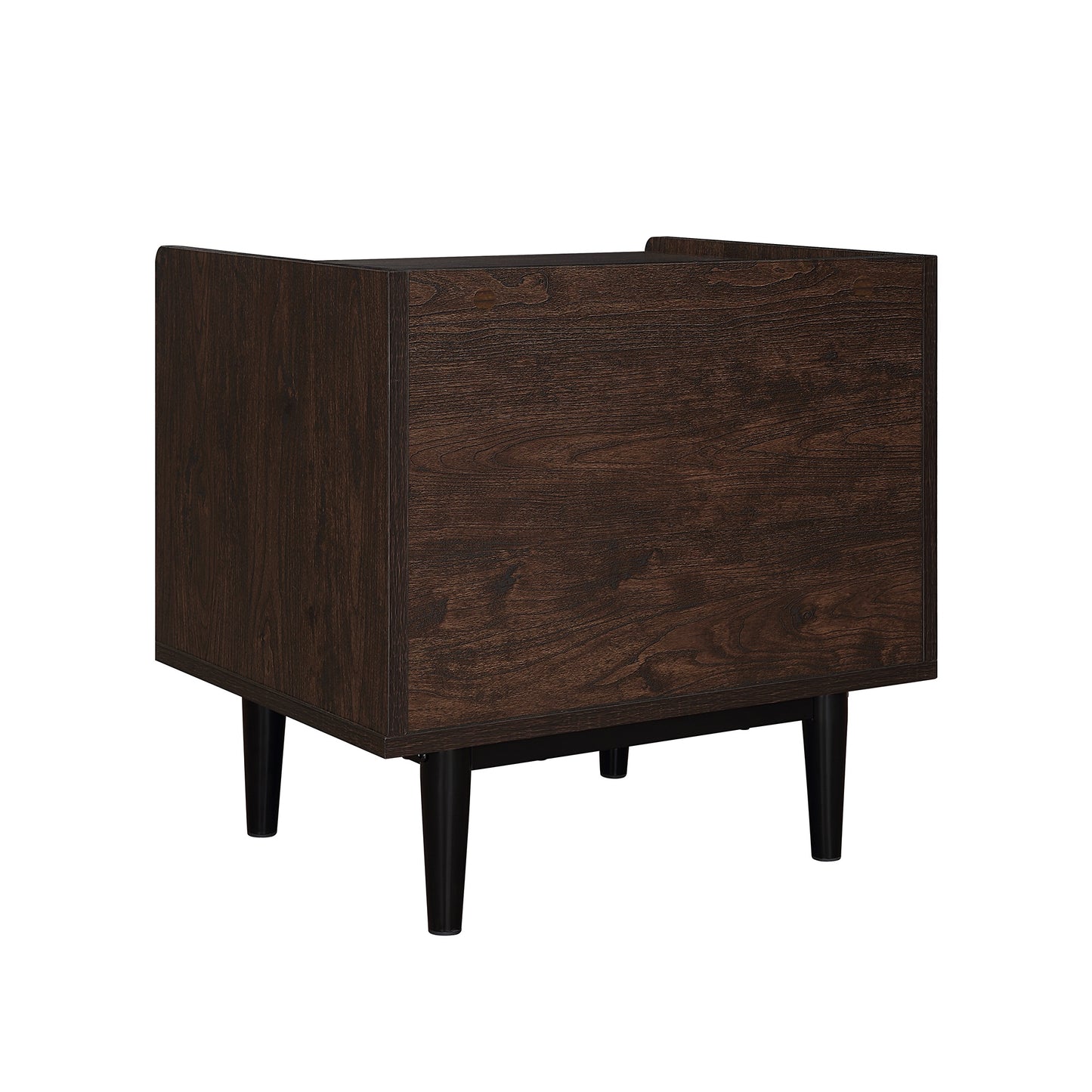 Duane Mid-Century Modern 20" Fluted Nightstand in Navy Blue (1-Drawer) NS-10GLF-NB