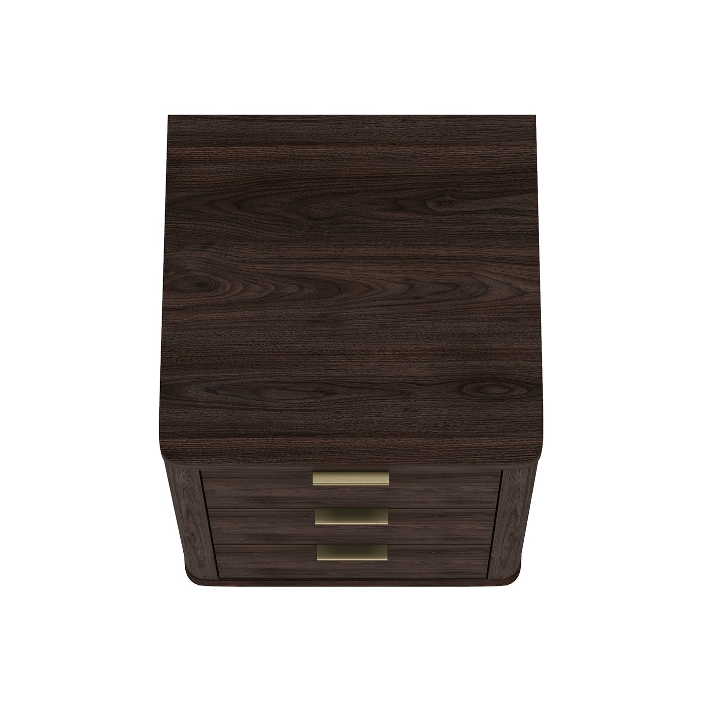 Evelyn Modern 20" Nightstand in Brown (3-Drawer) NS013-BR
