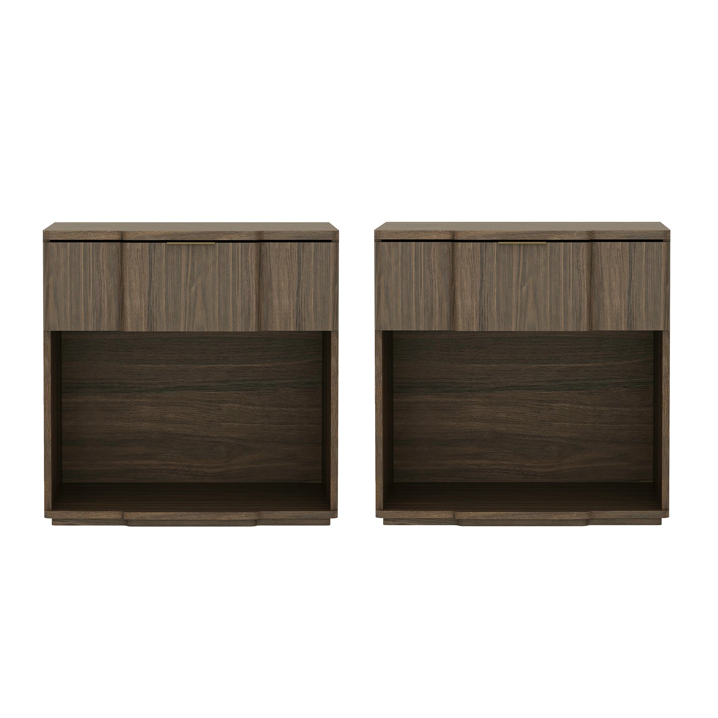 Clive Mid-Century Modern 22" Nightstand in Walnut (1-Drawer) NS1561-3