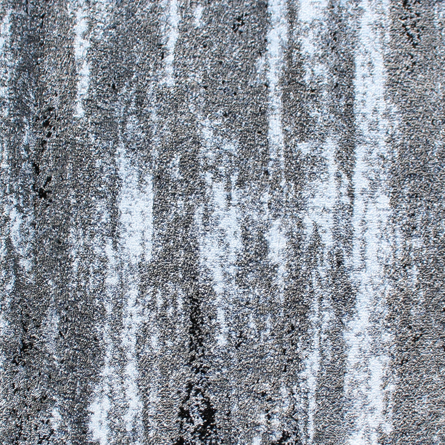 Marian Collection 2' x 11' Distressed Gray Olefin Area Rug with Jute Backing for Entryway, Living Room, Bedroom Grey