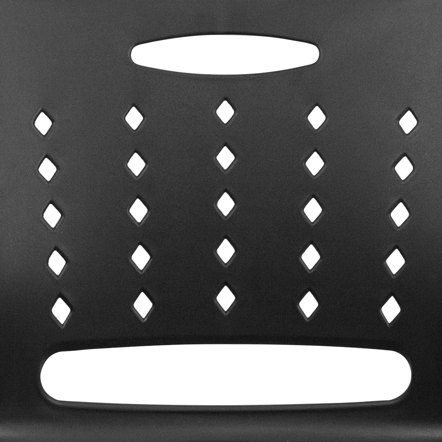 HERCULES Series 881 lb. Capacity Black Sled Base Stack Chair with Air-Vent Back Black