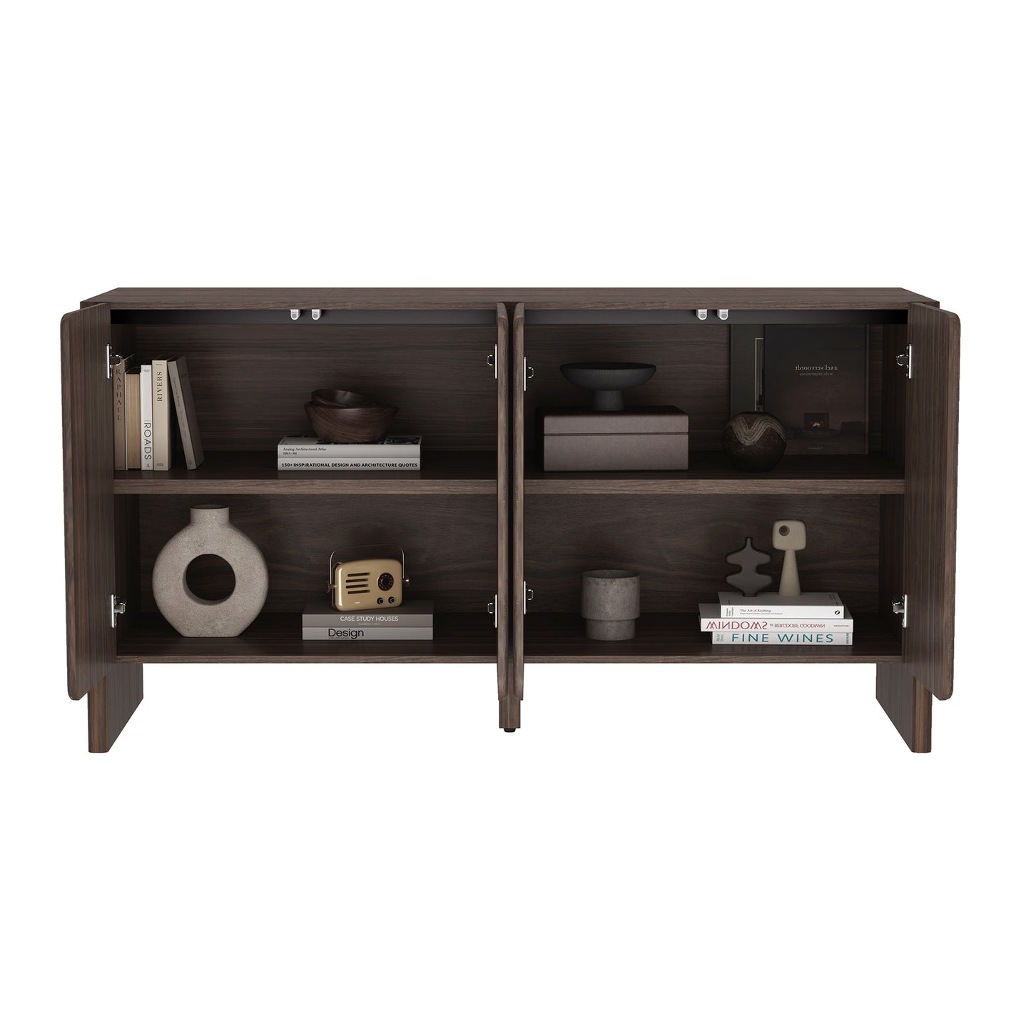 Linda Modern 60" Sideboard in Walnut Brown SB008-BR