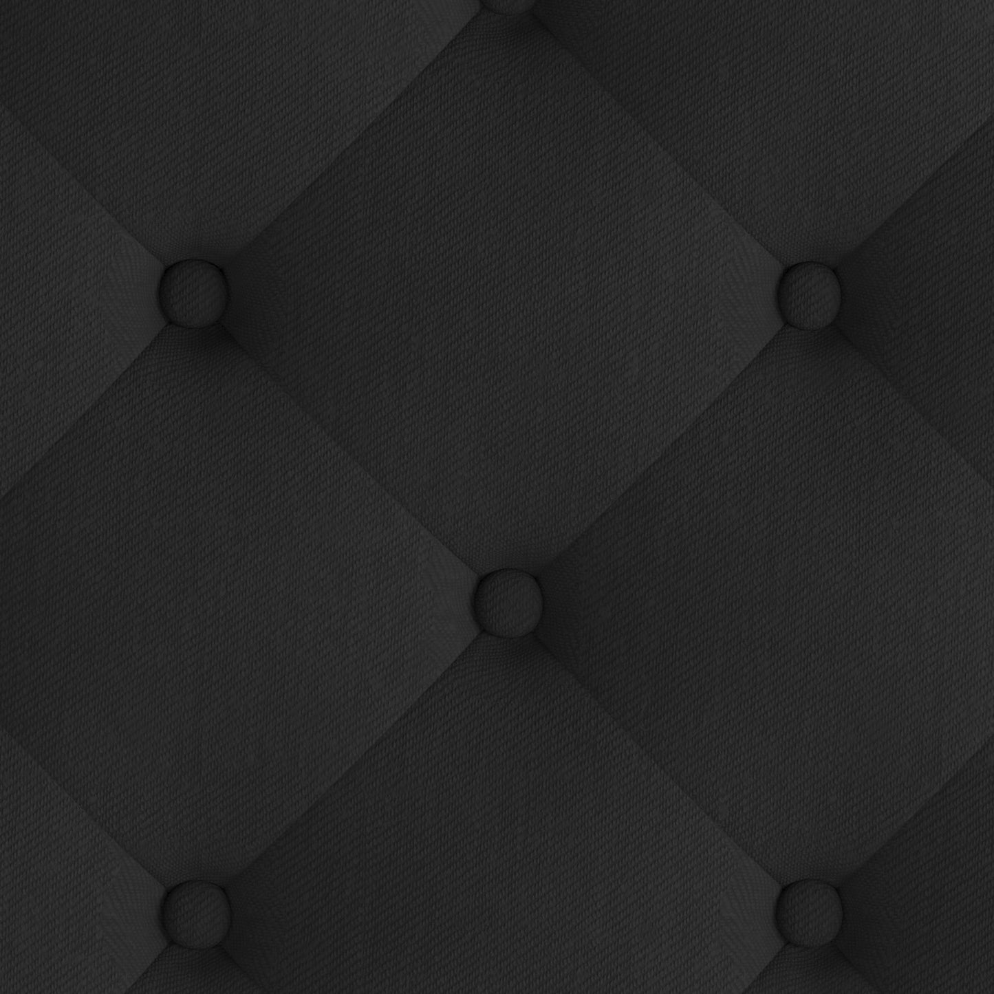 Brighton King Size Tufted Upholstered Platform Bed in Black Fabric Black