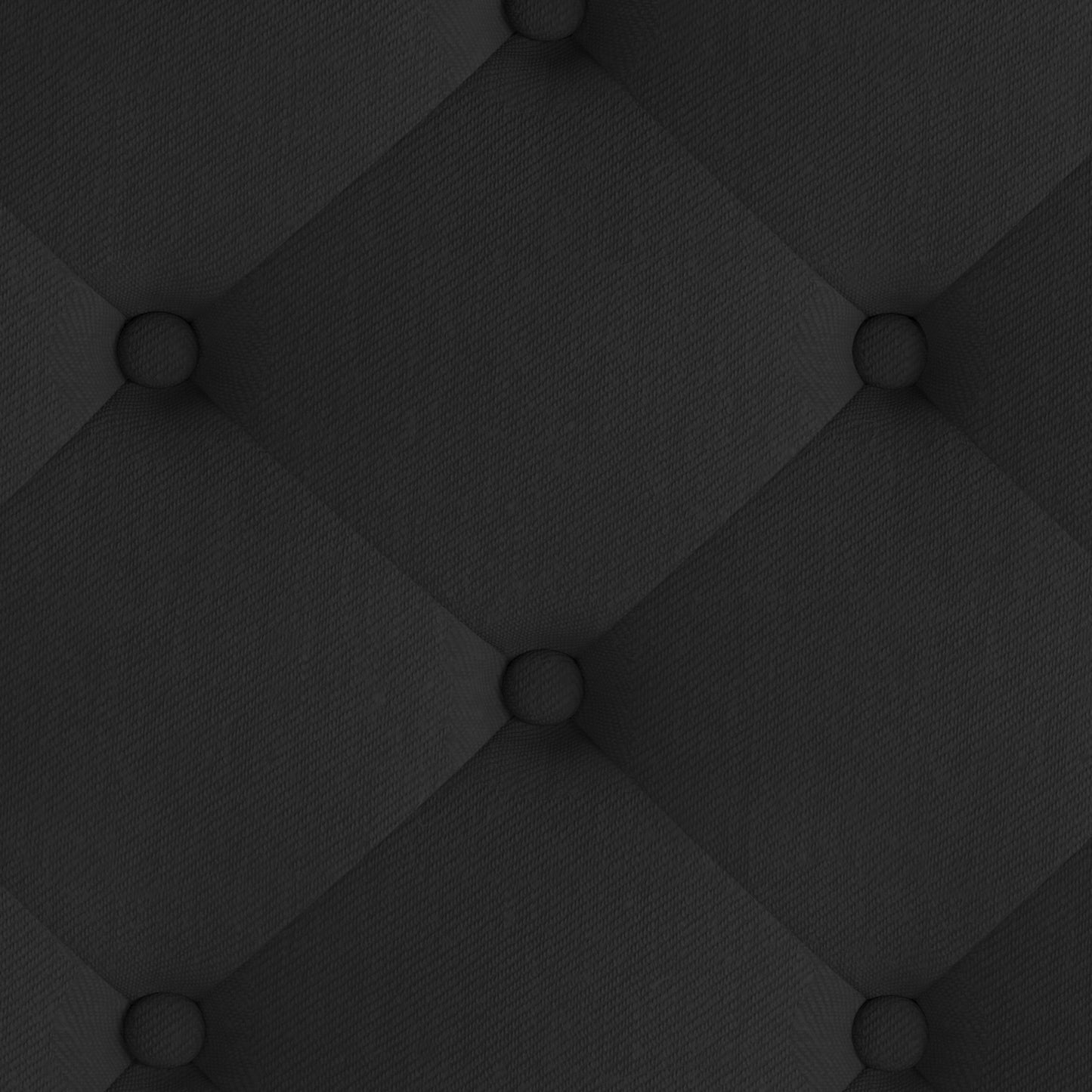 Brighton Queen Size Tufted Upholstered Platform Bed in Black Fabric Black