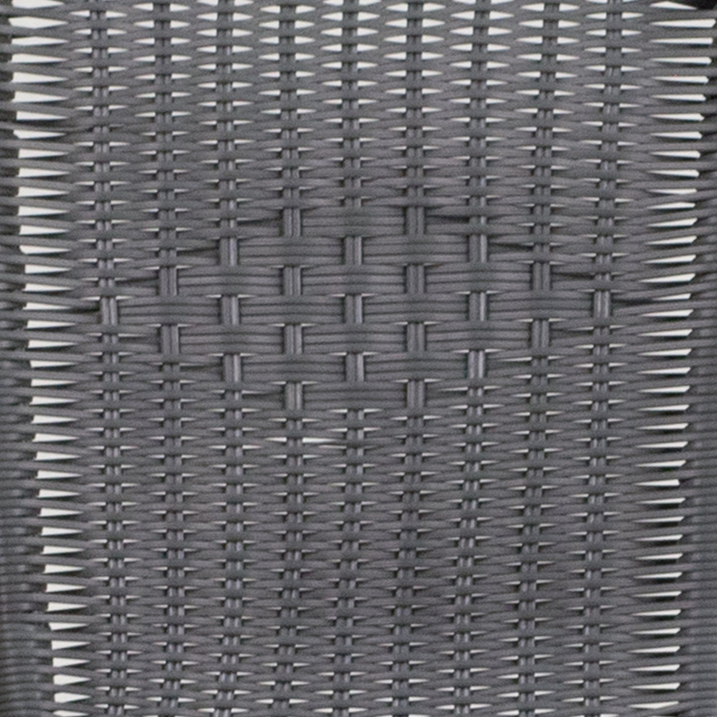 Lila Set of 2 Commercial Grade Gray Rattan Indoor-Outdoor Restaurant Stack Chairs Gray 2-TLH-037-GY-GG
