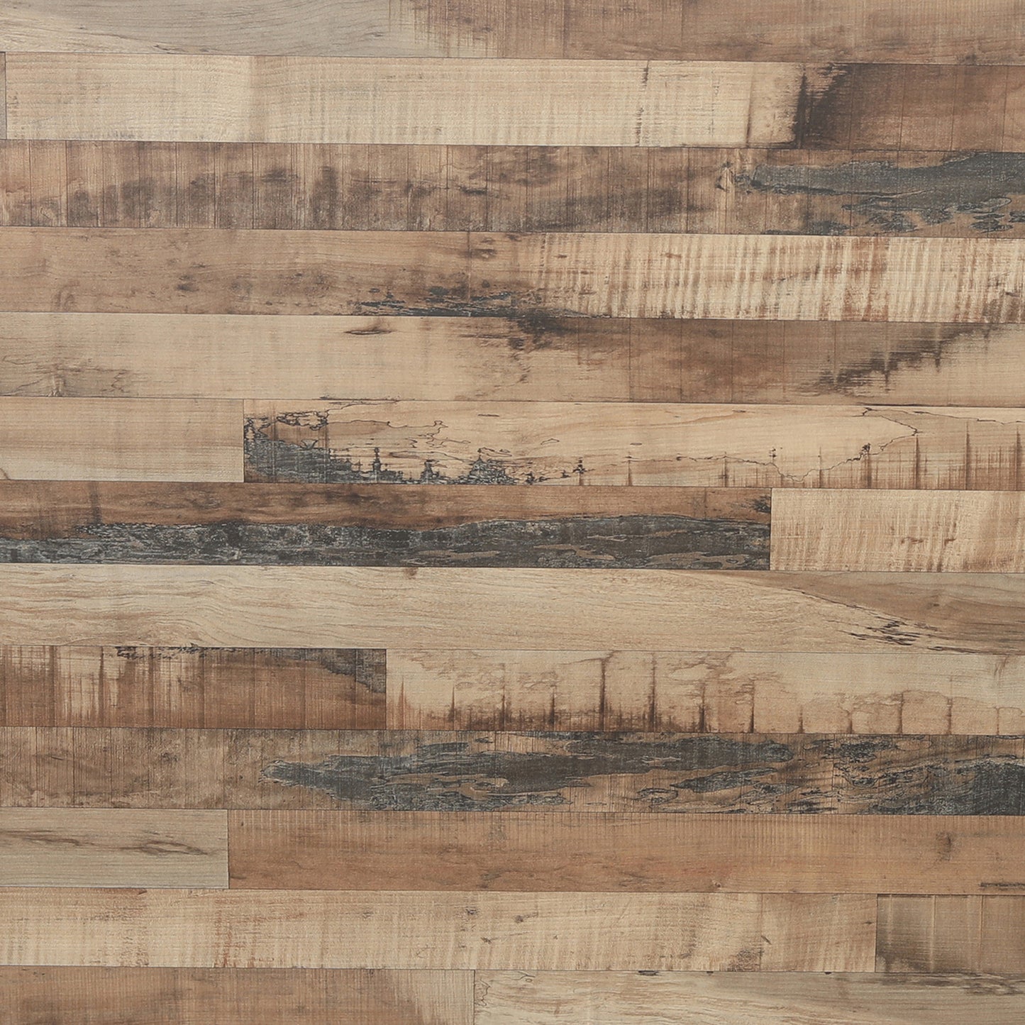 Amara 4' Rustic Natural Wood Plank Laminate Foldable Bar - Portable Event Bar Rustic Natural