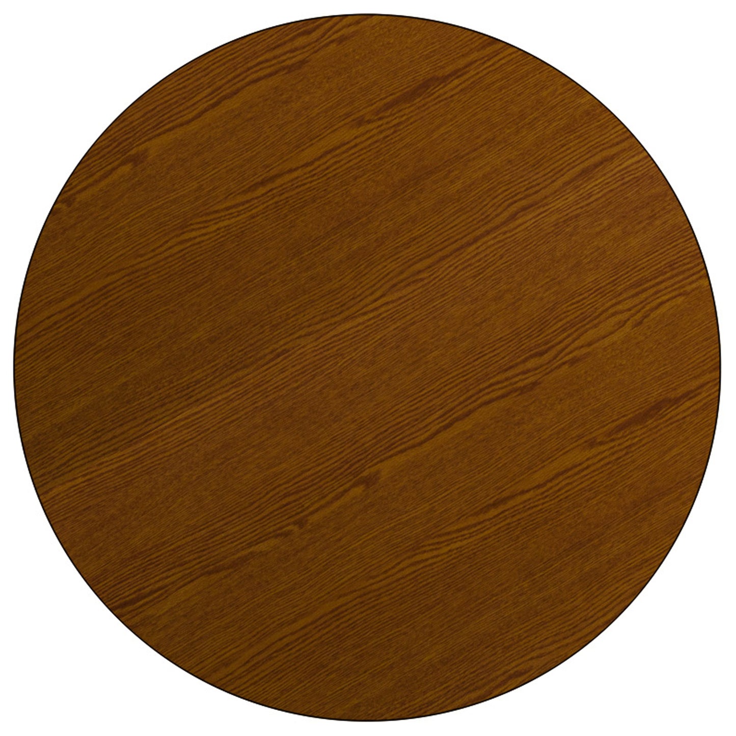 Wren Mobile 42'' Round Oak HP Laminate Activity Table - Standard Height Adjustable Legs Oak XU-A42-RND-OAK-H-A-CAS-GG
