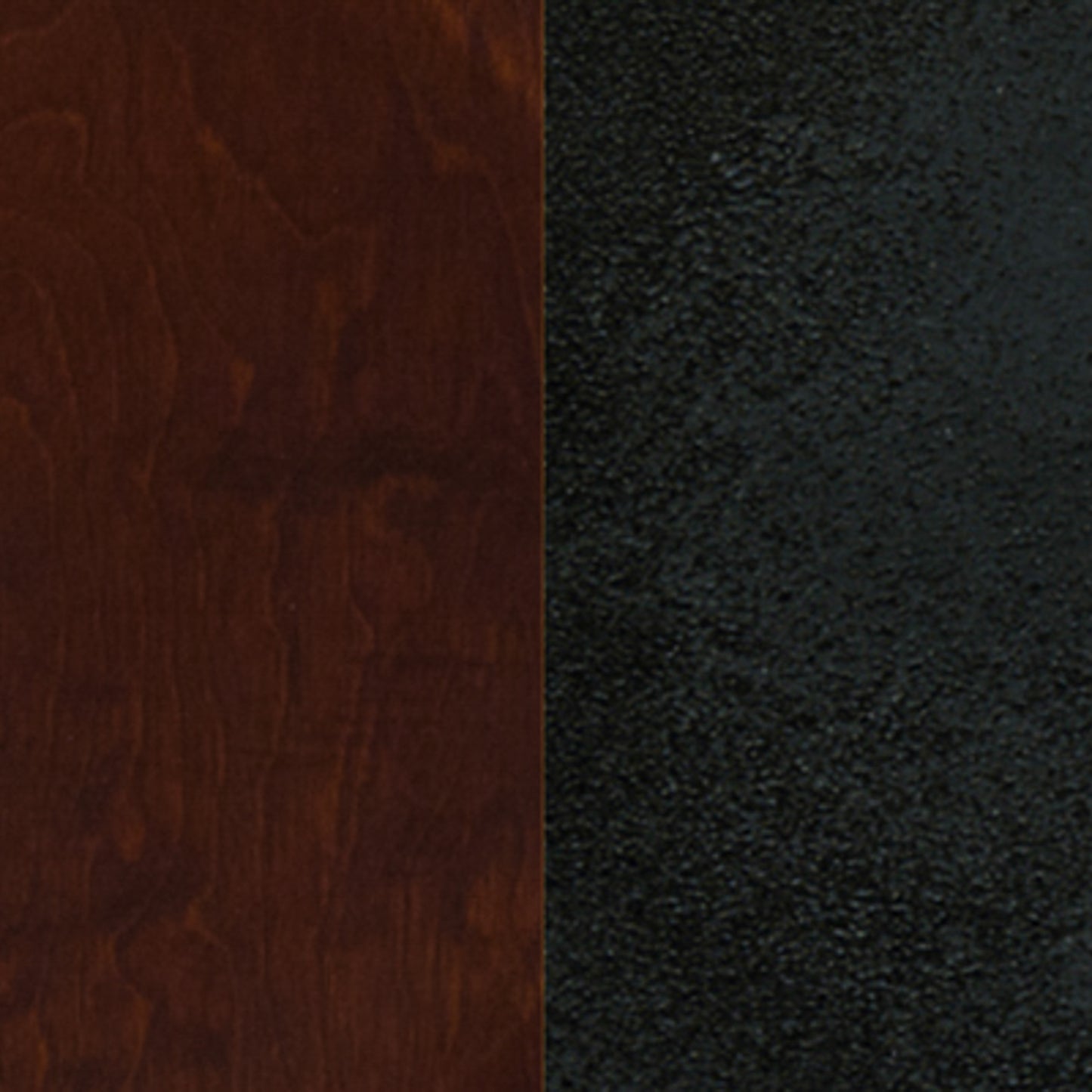 HERCULES Series Black Window Back Metal Restaurant Chair - Walnut Wood Seat Walnut Wood Seat/Black Metal Frame