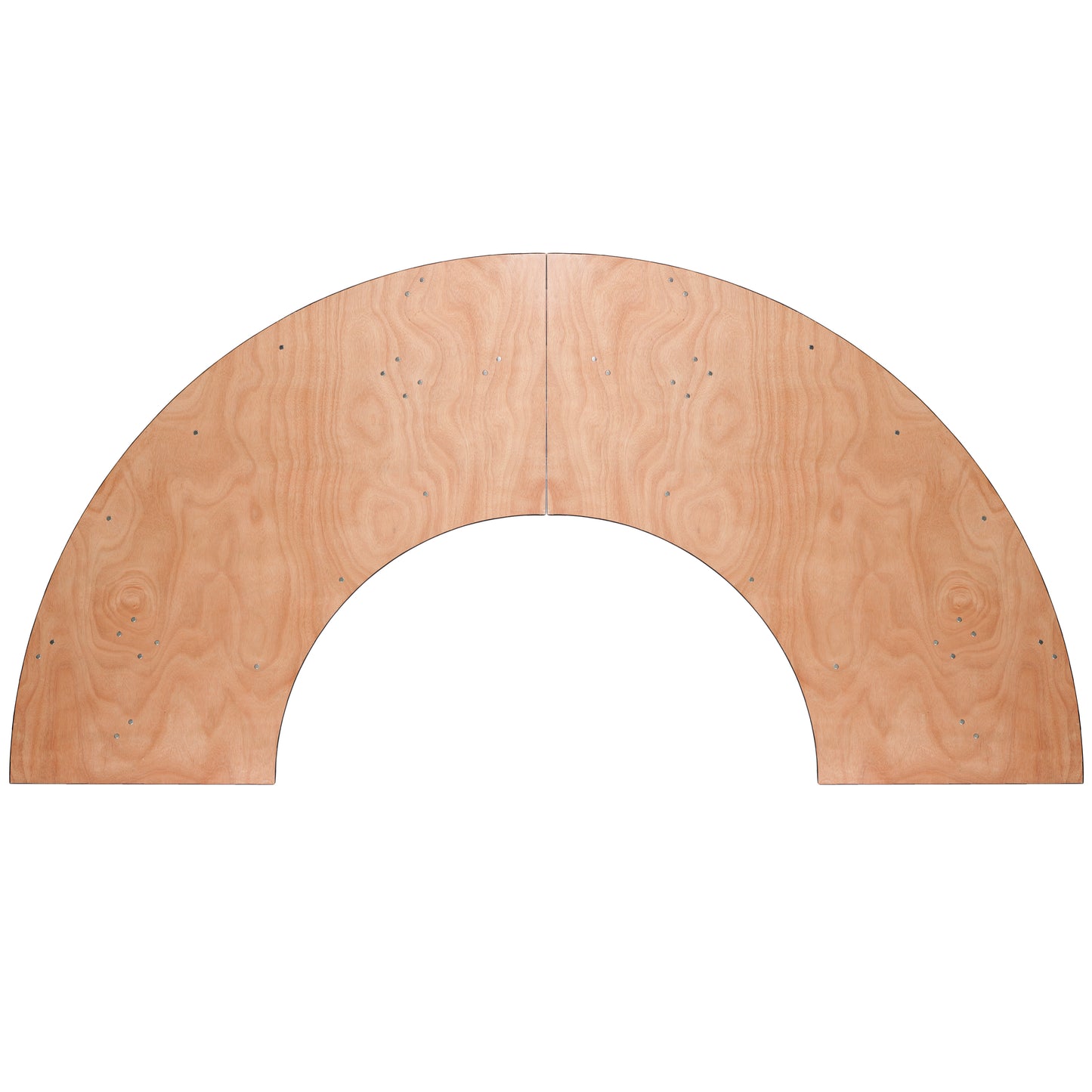 Ginny 7.25 ft. x 2.5 ft. Serpentine Wood Folding Banquet Table Natural YT-WSFT60-30-SP-GG