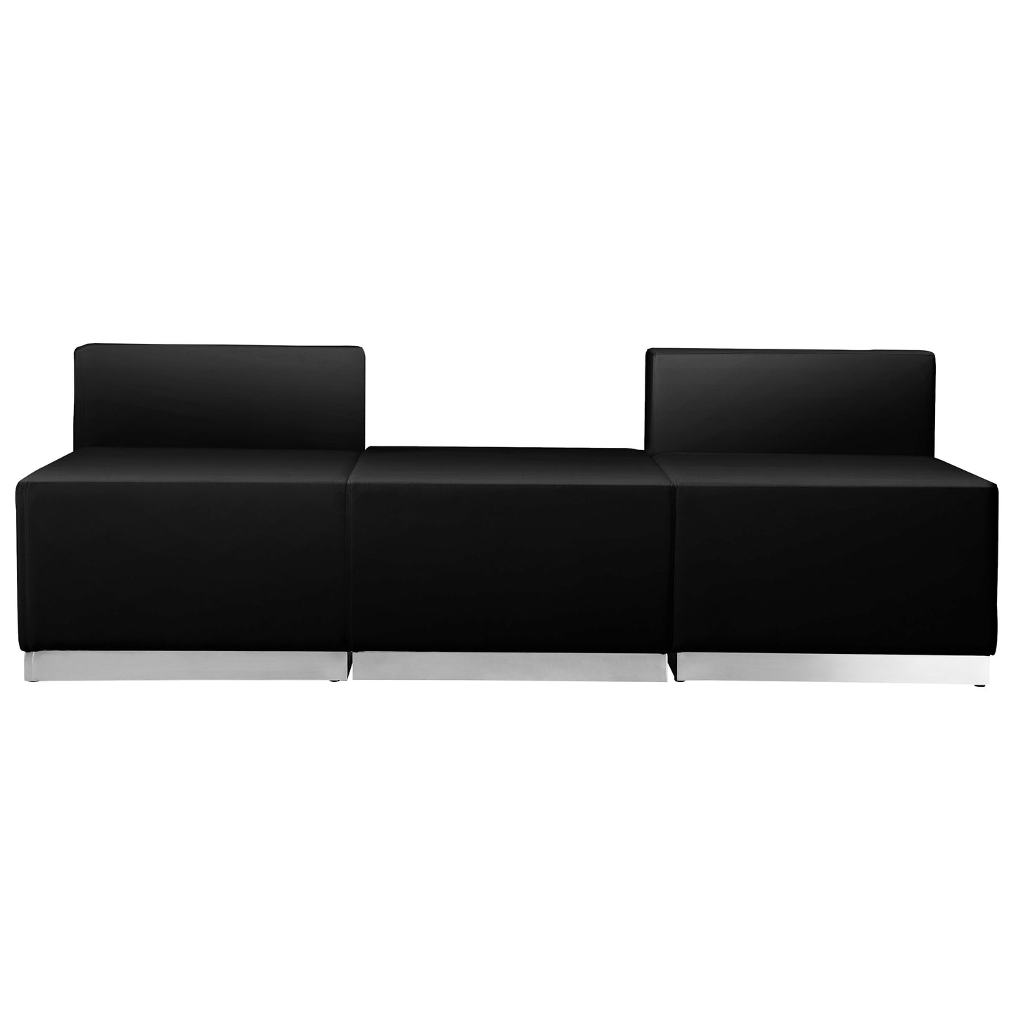 HERCULES Alon Series Black LeatherSoft Reception Configuration, 3 Pieces Black