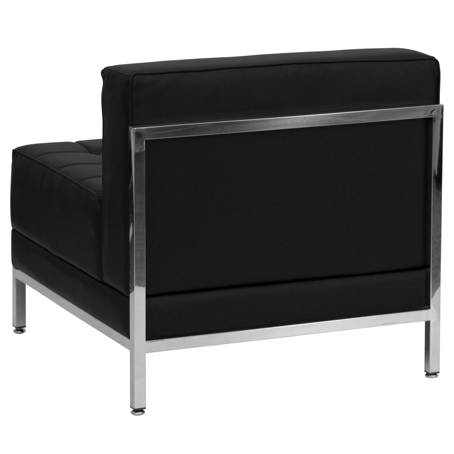 HERCULES Imagination Series Contemporary Black LeatherSoft Middle Chair Black
