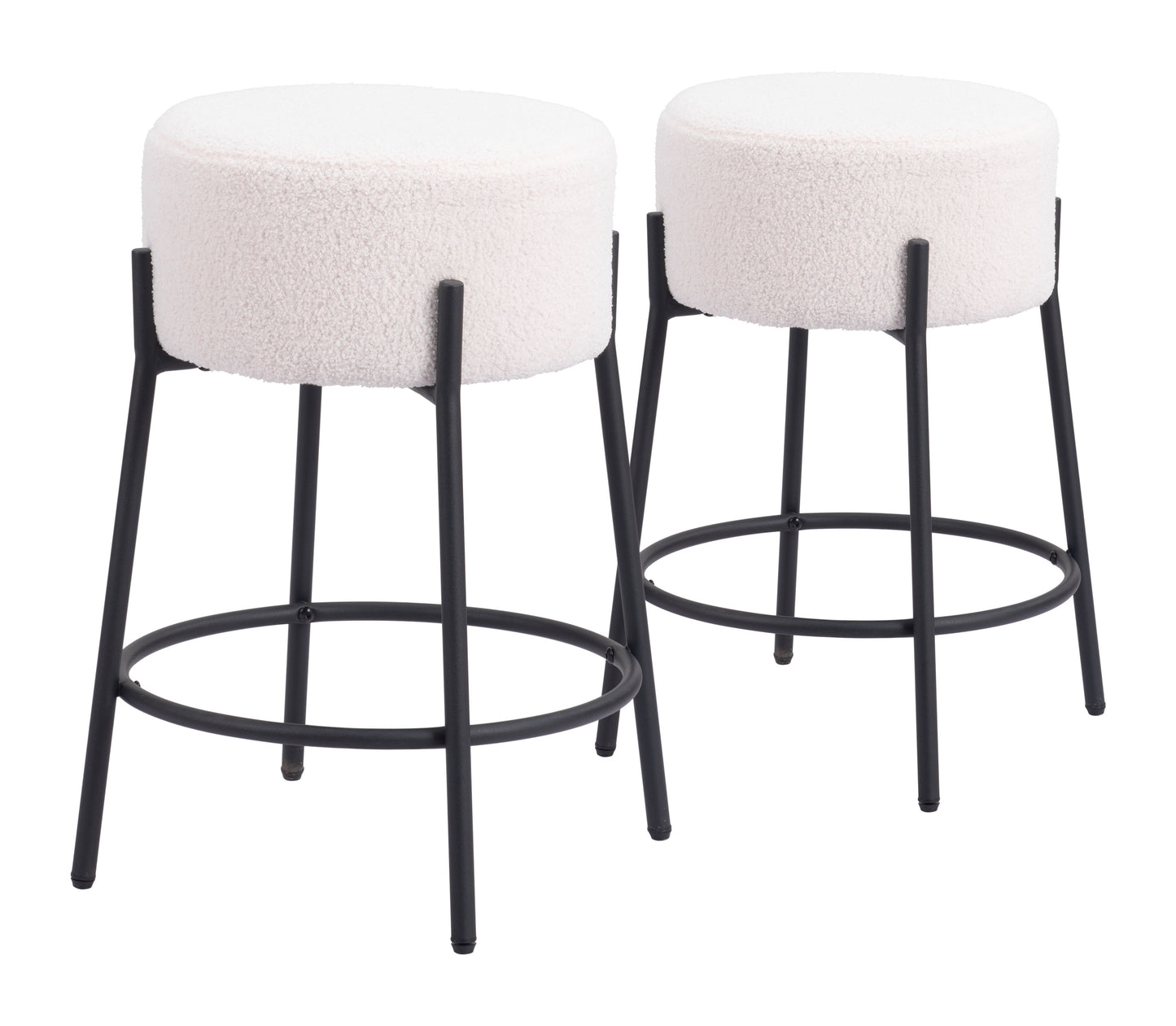 Blanche Counter Stool (Set of 2) Ivory