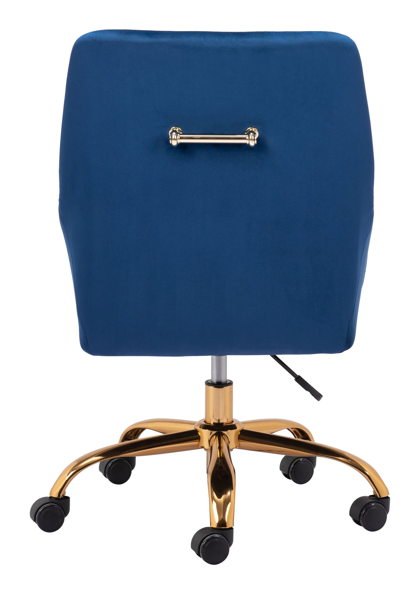 Madelaine Office Chair Navy Blue & Gold