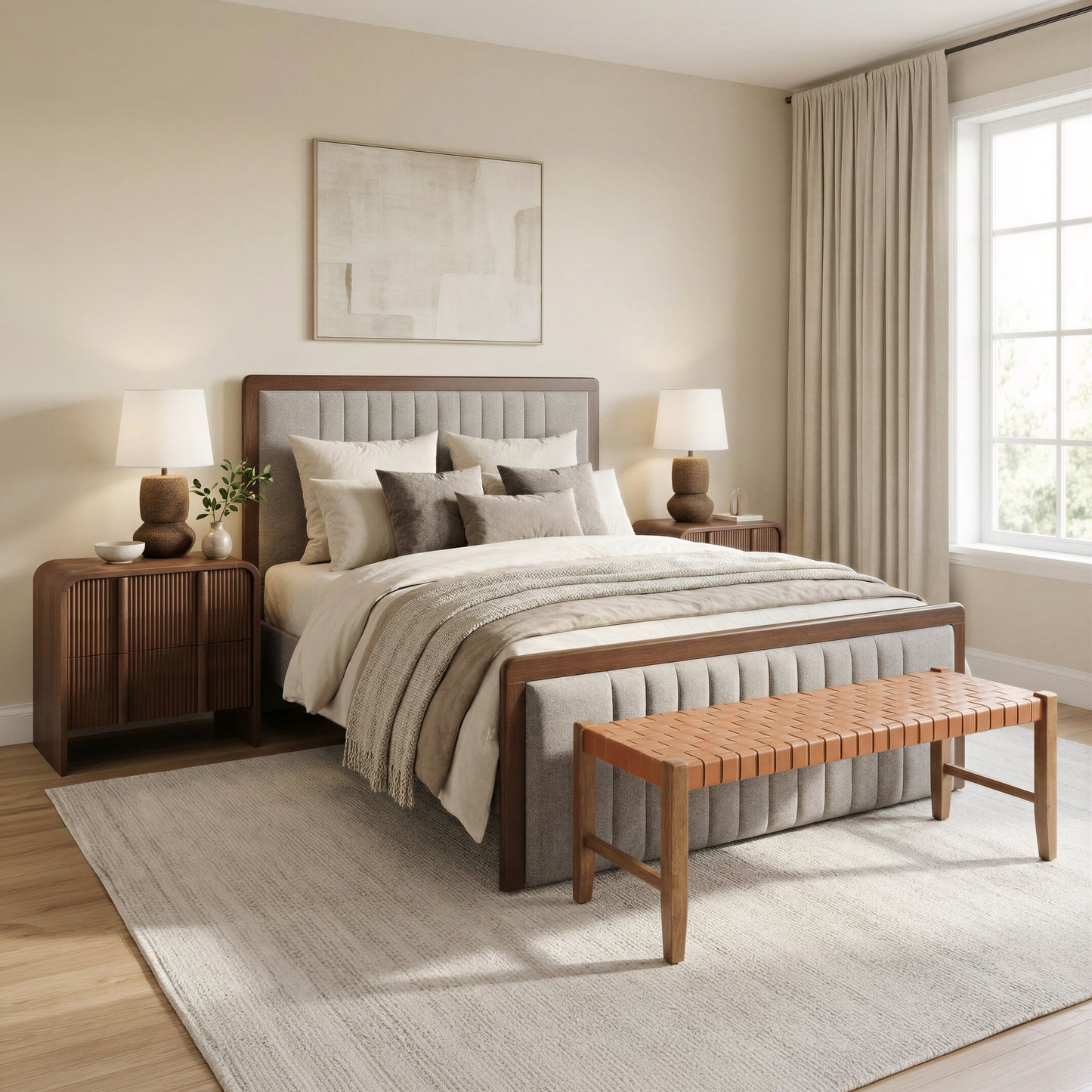 Calipso Nightstand Walnut - 11