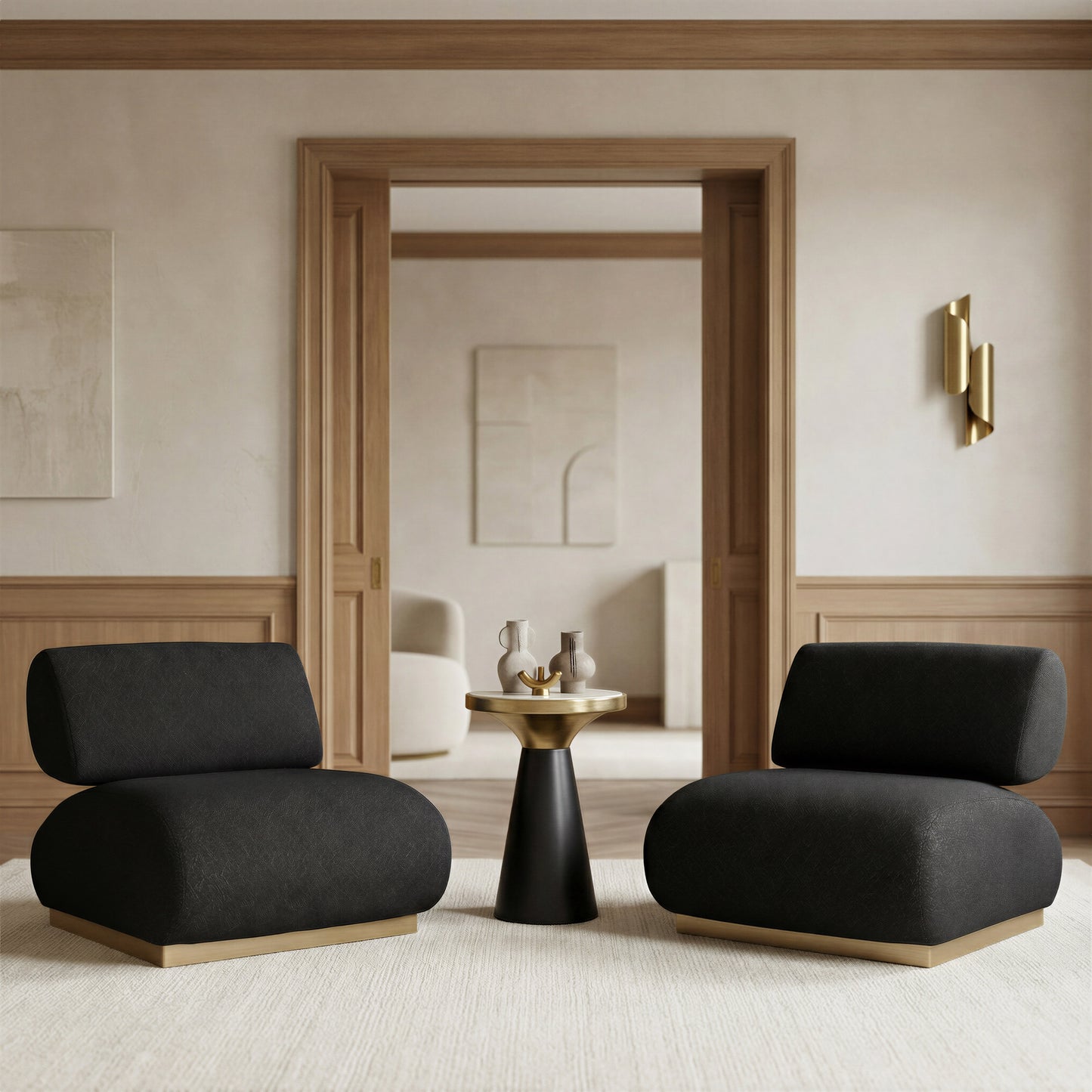 Barsa Accent Chair Black - 9