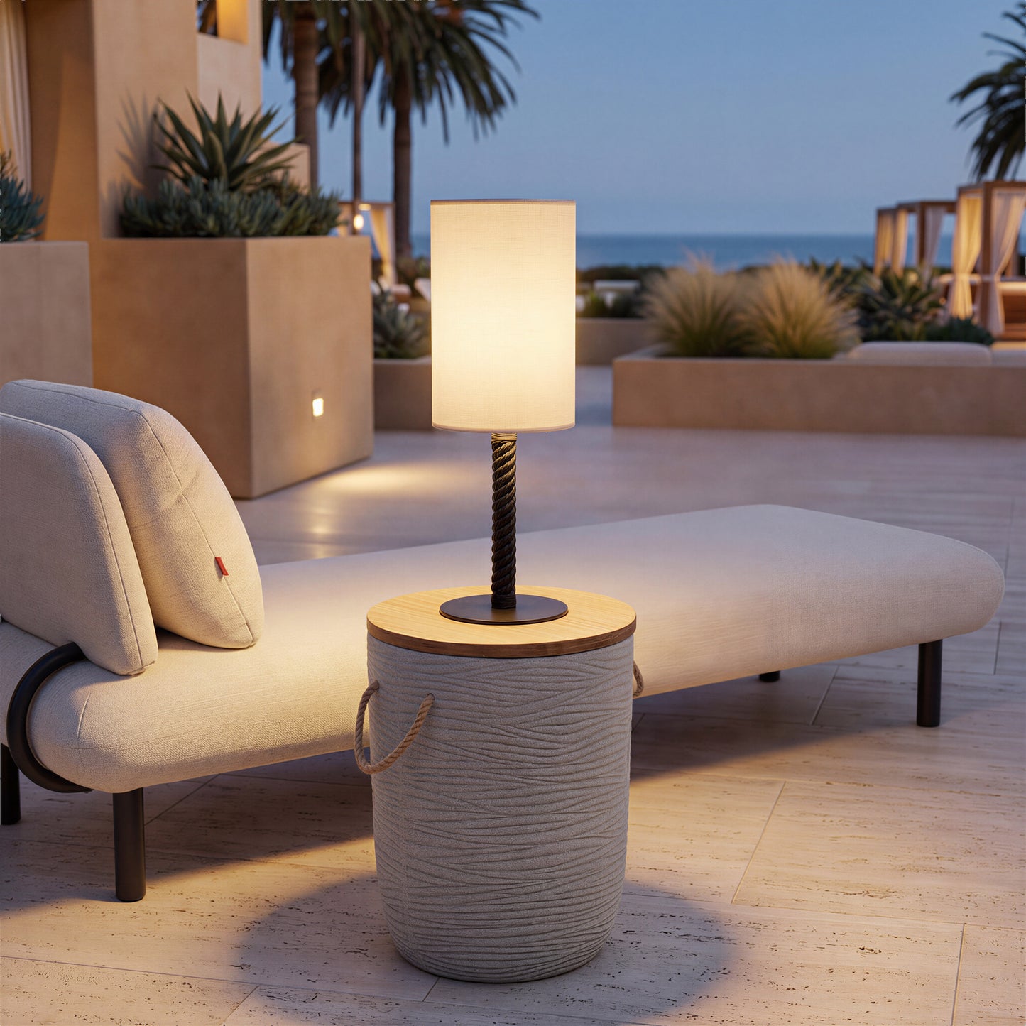 Lumaris Solar Table Lamp Black - 13