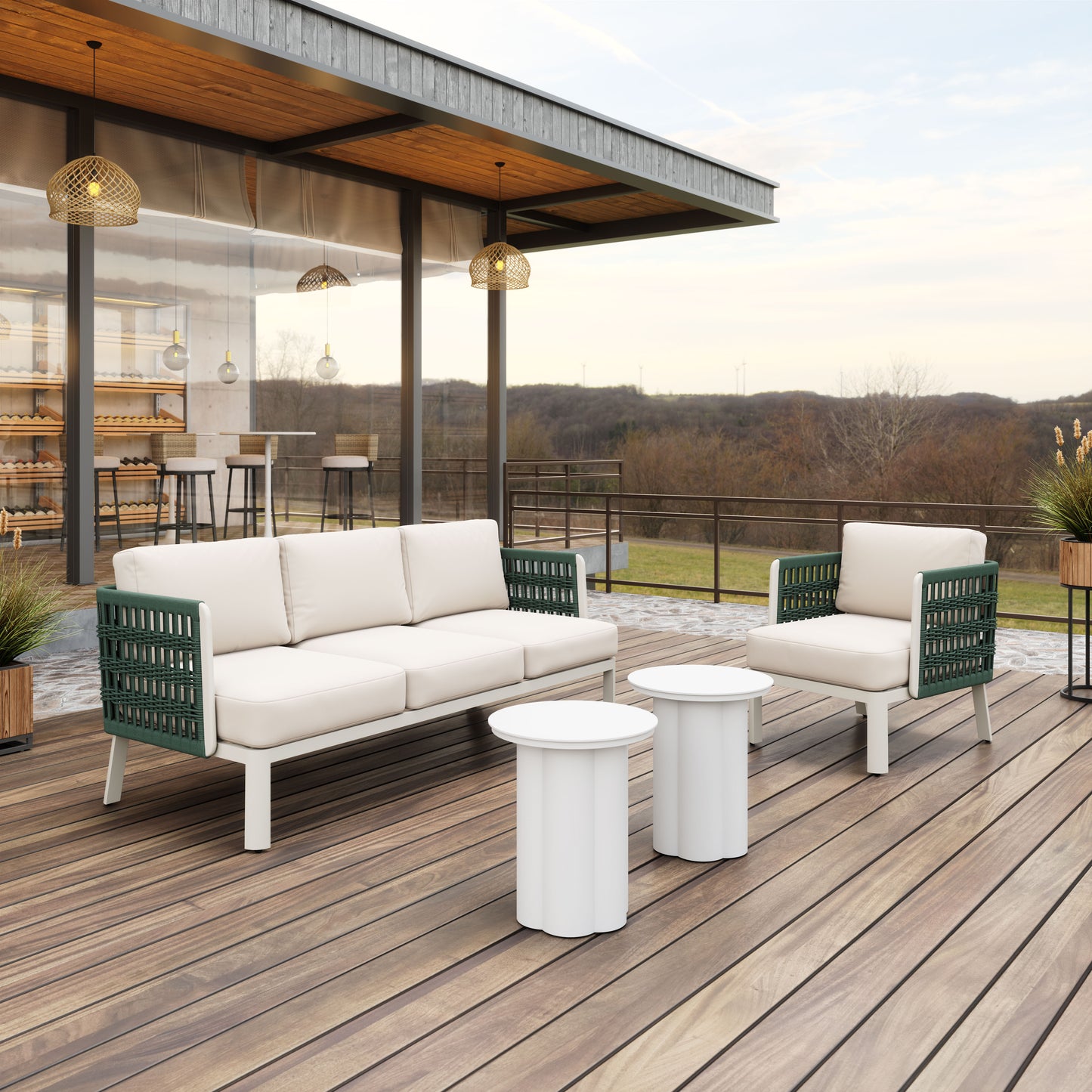 Bridgehampton Armchair White - 13