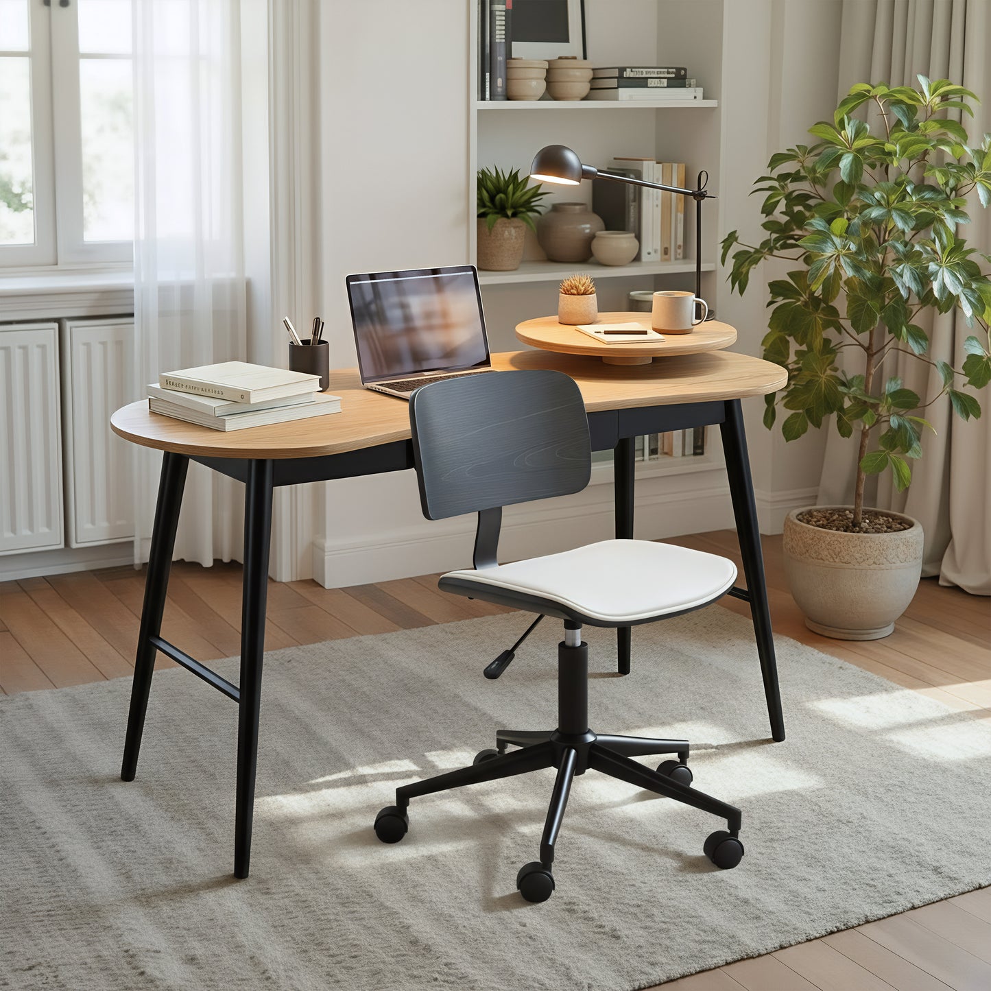 Duravel Office Chair White & Black - 9