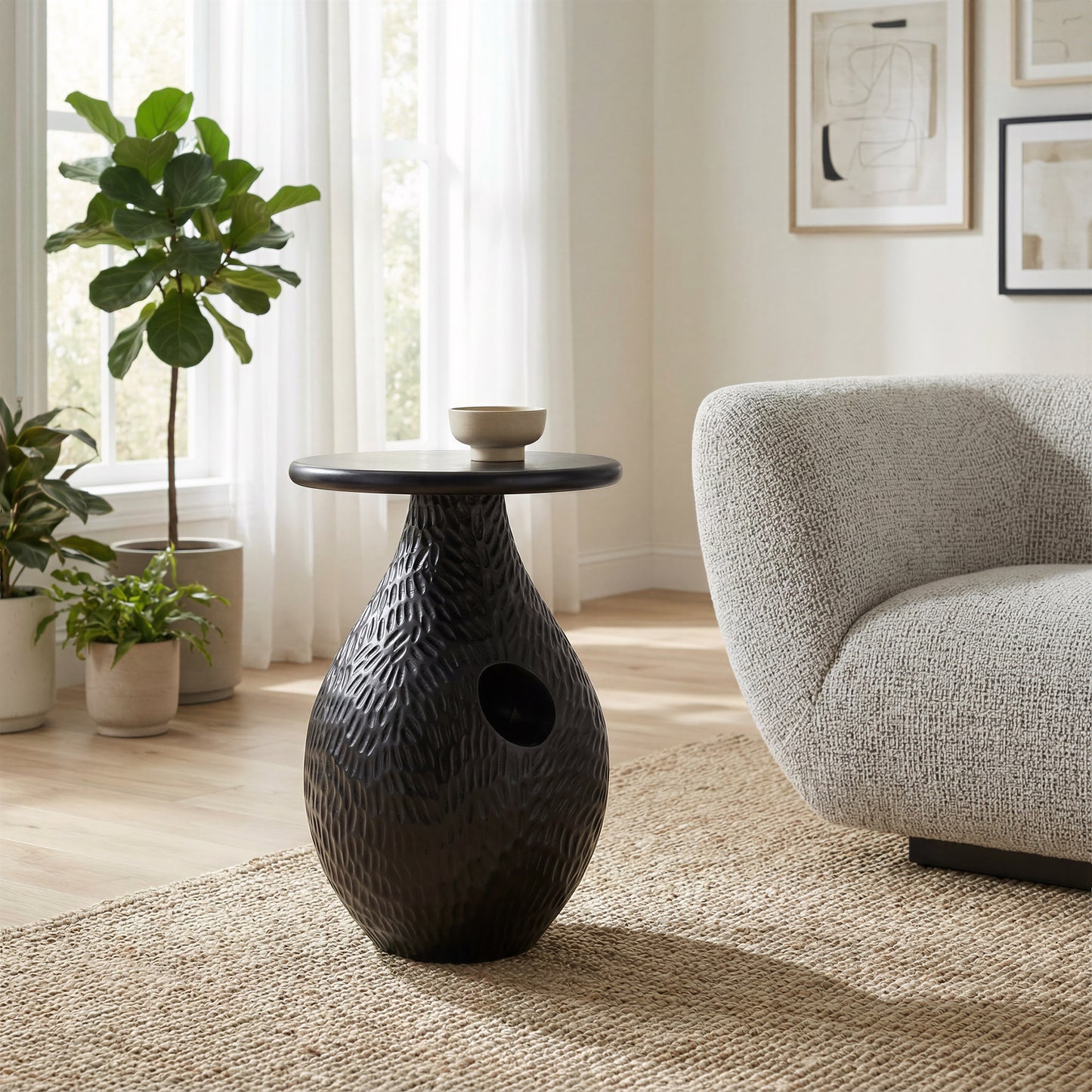 Piho Side Table Black - 12