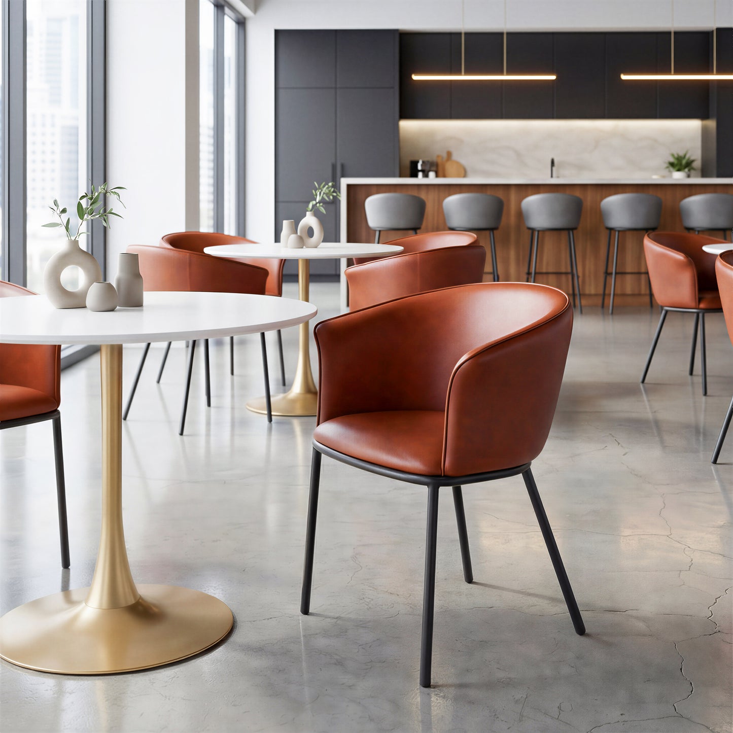 Garston Dining Chair Brown - 11