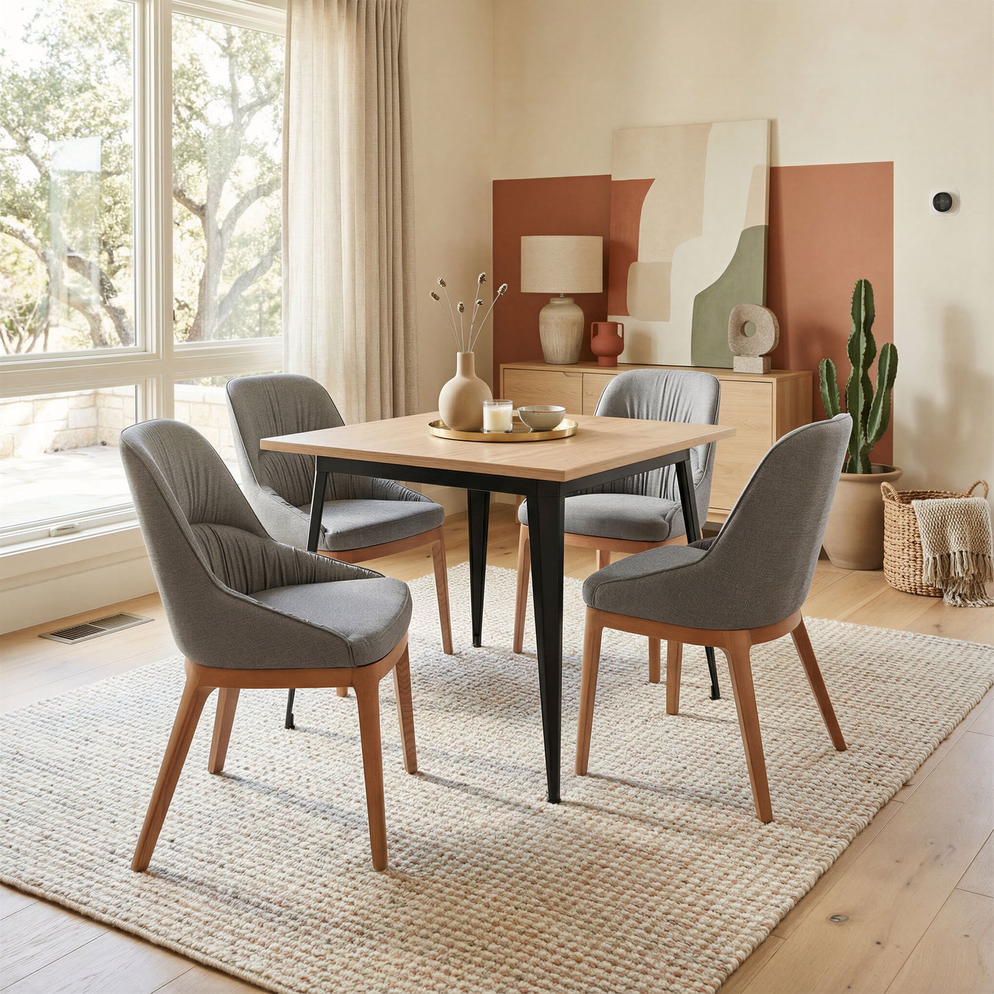 Ayr Dining Chair (Set of 2) Slate Gray - 11