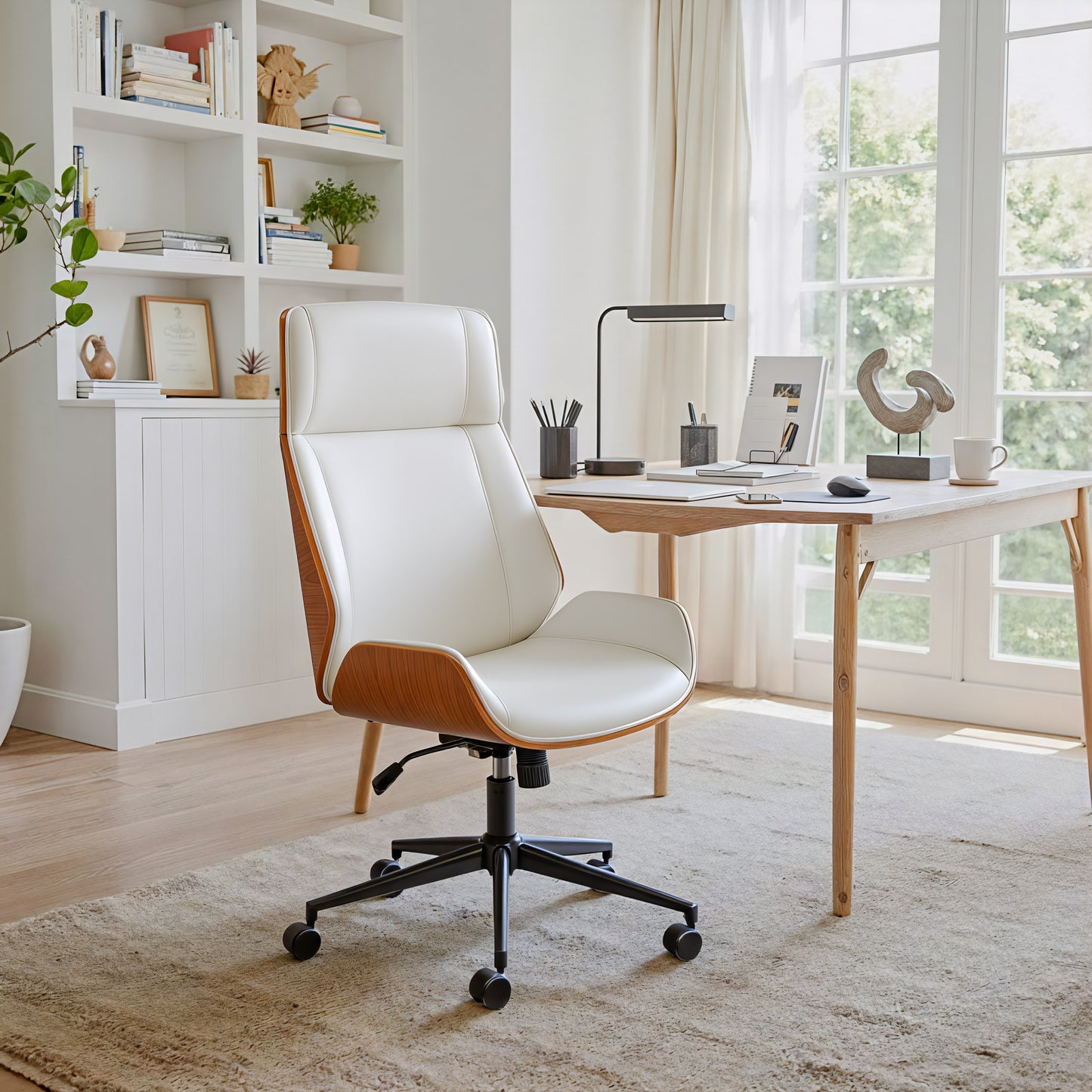 Flex High Back Office Chair White - 12
