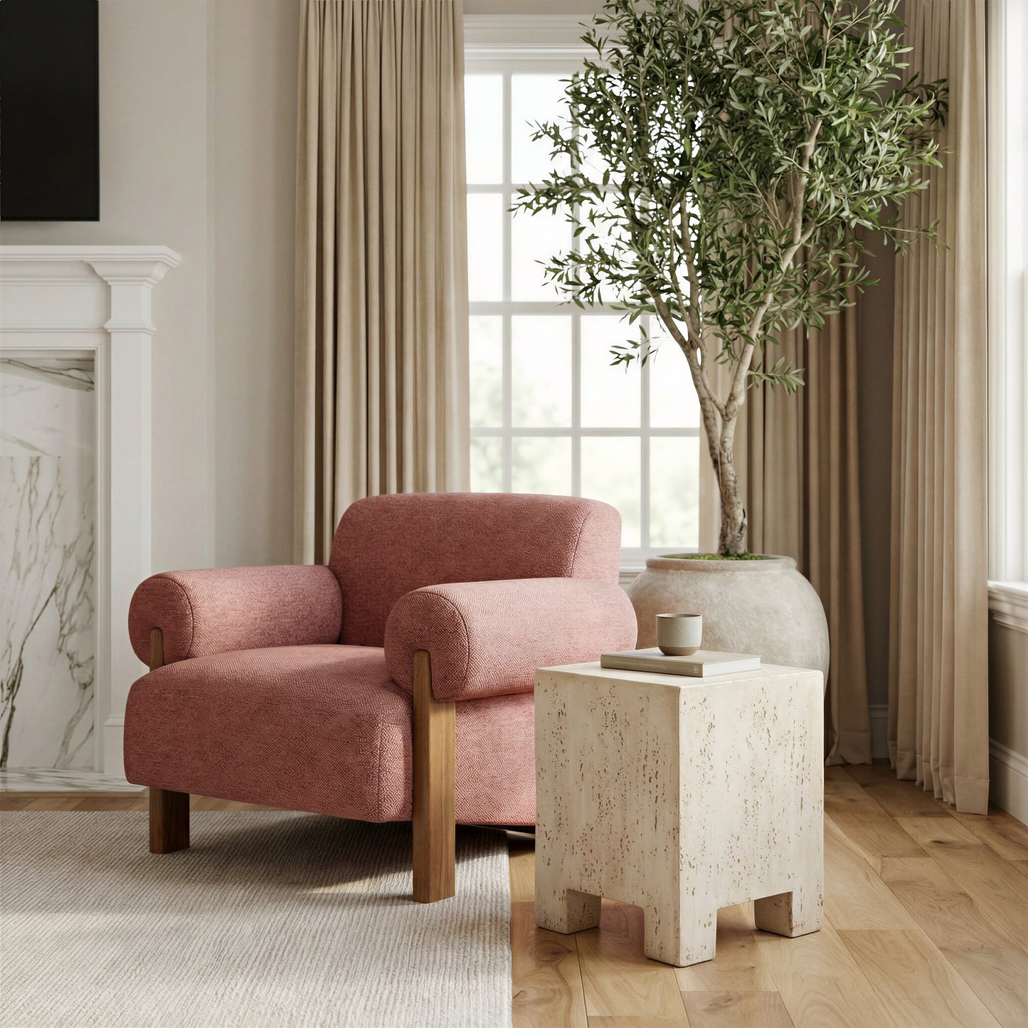 Kitara Side Table Beige - 6