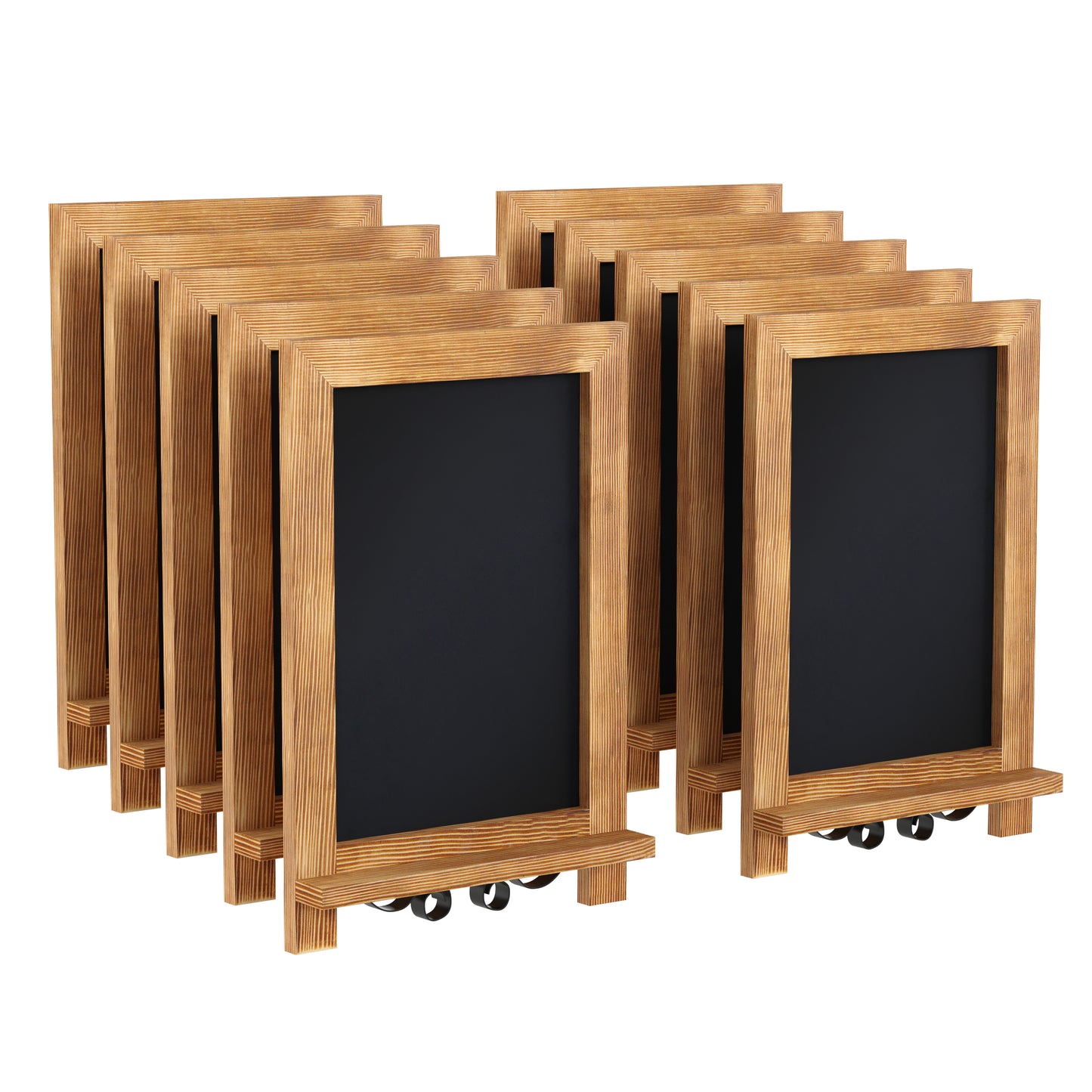 10PK Torched Wood Chalkboards 10-HFKHD-GDIS-CRE8-122315-GG