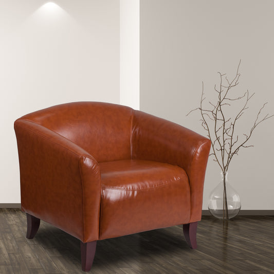Cognac Leather Chair 111-1-CG-GG