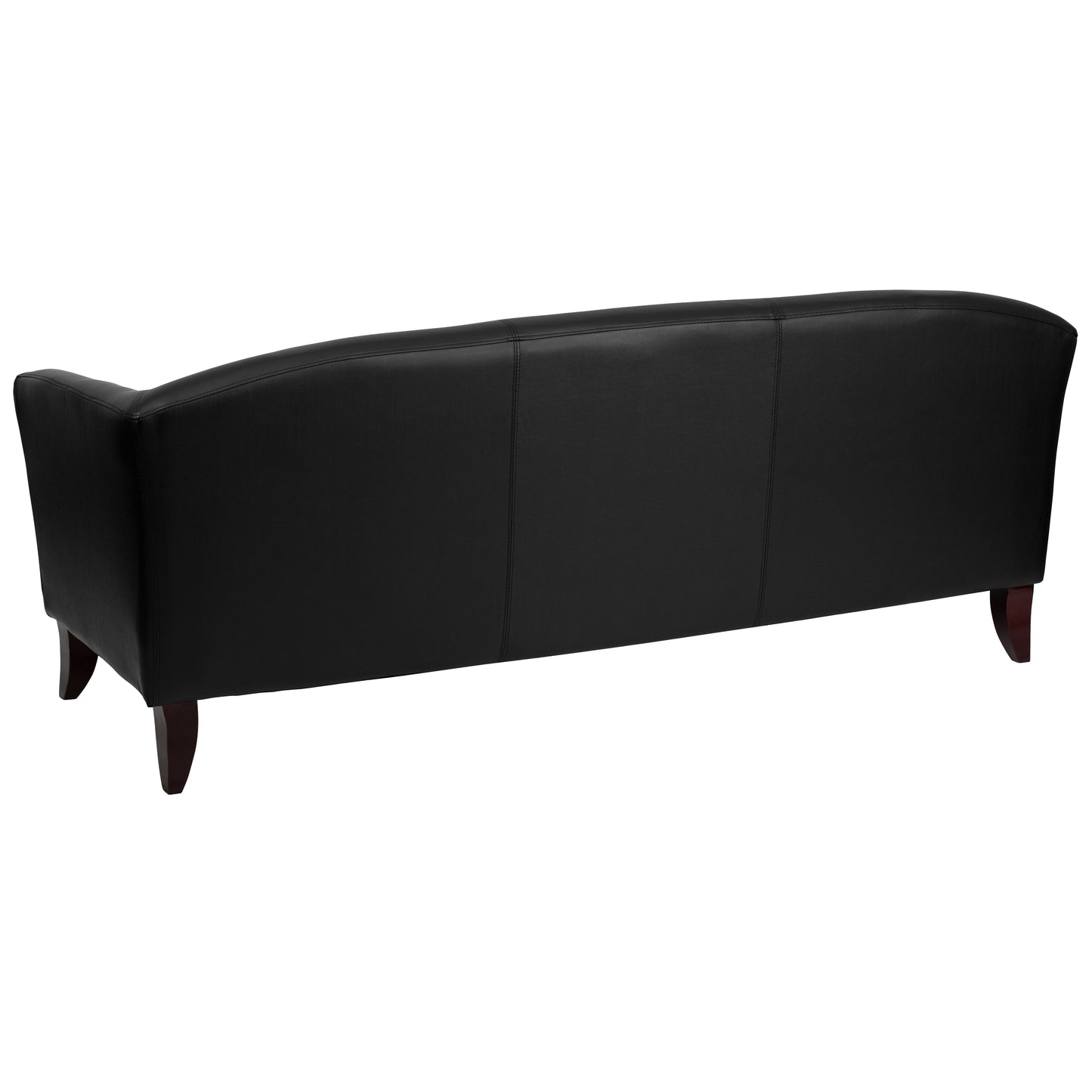 Black Leather Sofa 111-3-BK-GG