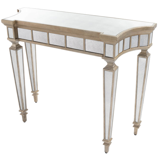 Garbo Mirrored Console Table in Silver  1251146