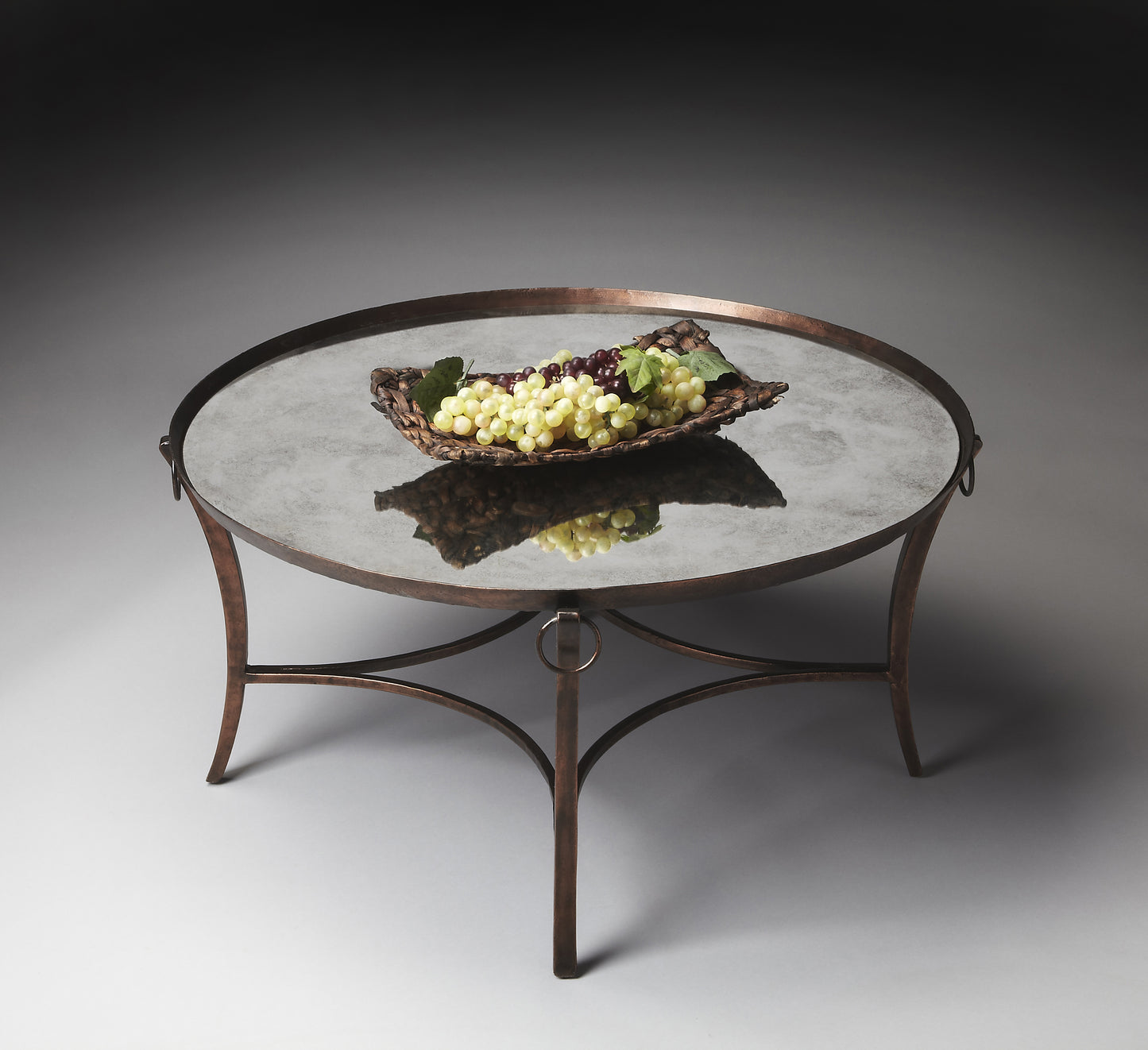 Marilyn Metal & Mirrored Coffee Table in Copper 1289025