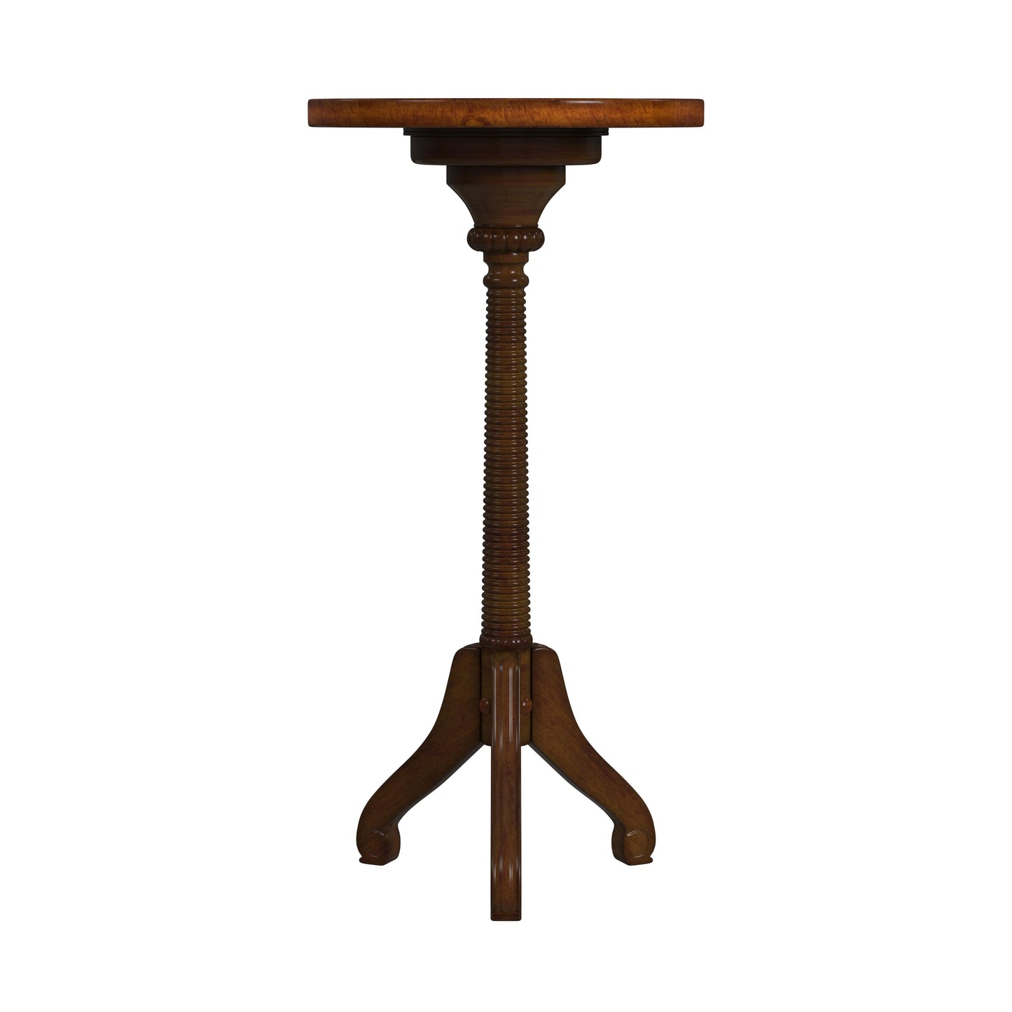 Florence Pedestal Side Table in Dark Brown 1583011