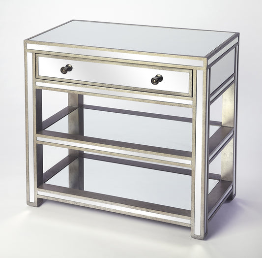 Miranda Mirrored Console Table in Gold,Silver  3509146