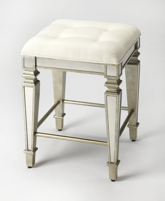 Celeste Mirrored 26" Counter Stool in Silver  3751146