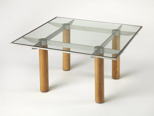 Cirrus Glass & Metal Coffee Table in Multi-Color  3782140