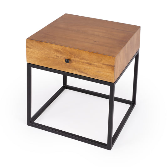 Brixton Iron & Wood End Table in Multi-Color  3898330