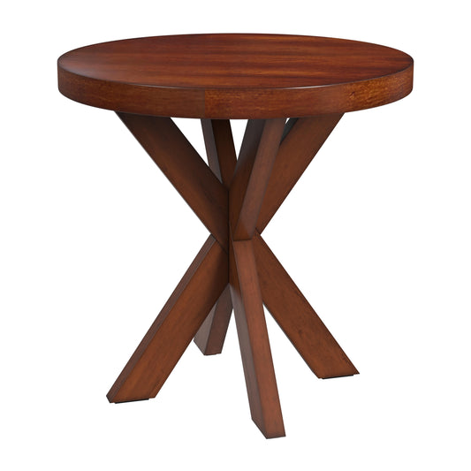 Pendleton Round 26"W End Table in Antique Cherry  4124011